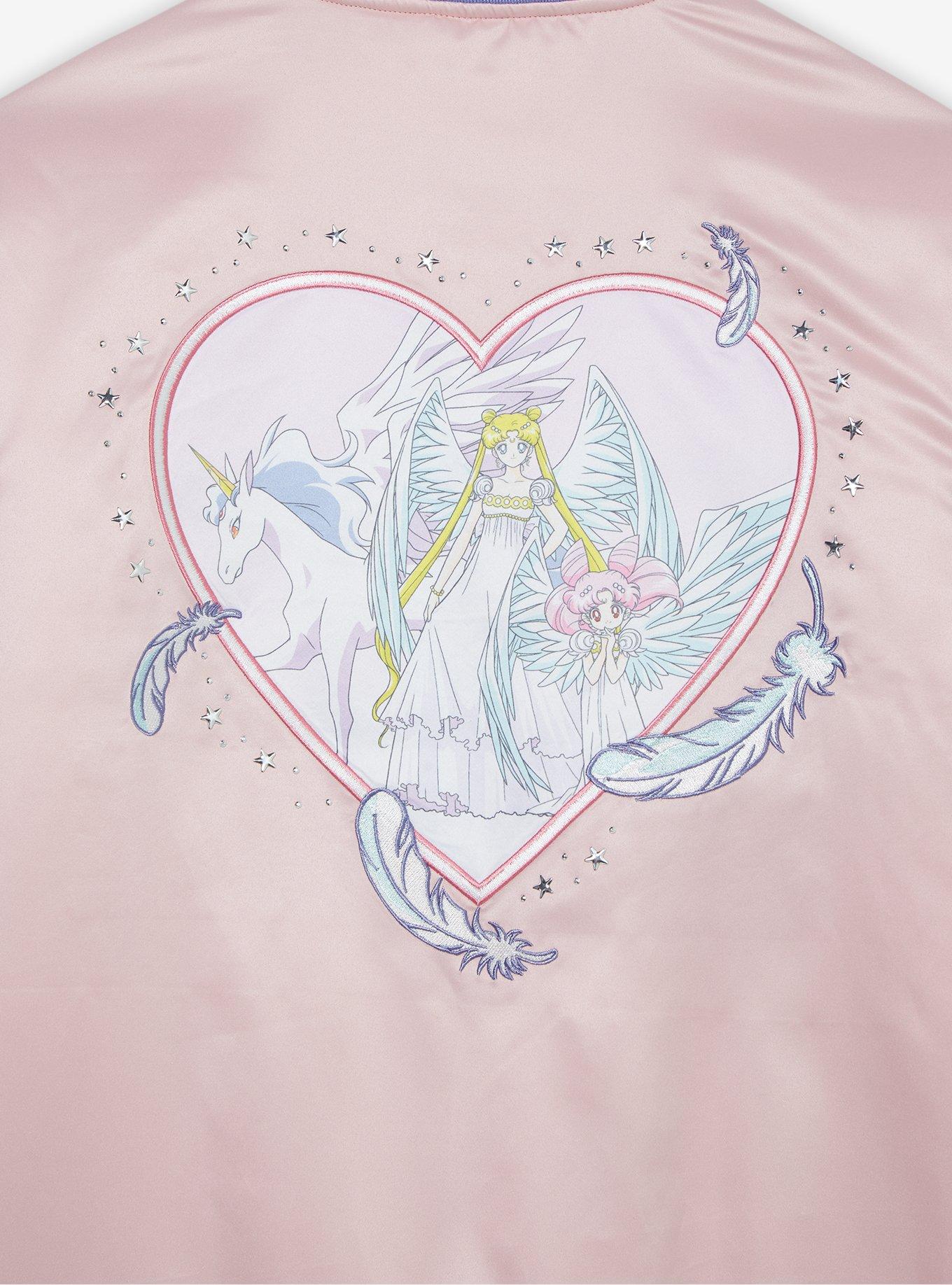 Pretty Guardian Sailor Moon Princess Serenity Bomber Jacket - BoxLunch Exclusive, LIGHT PINK, alternate