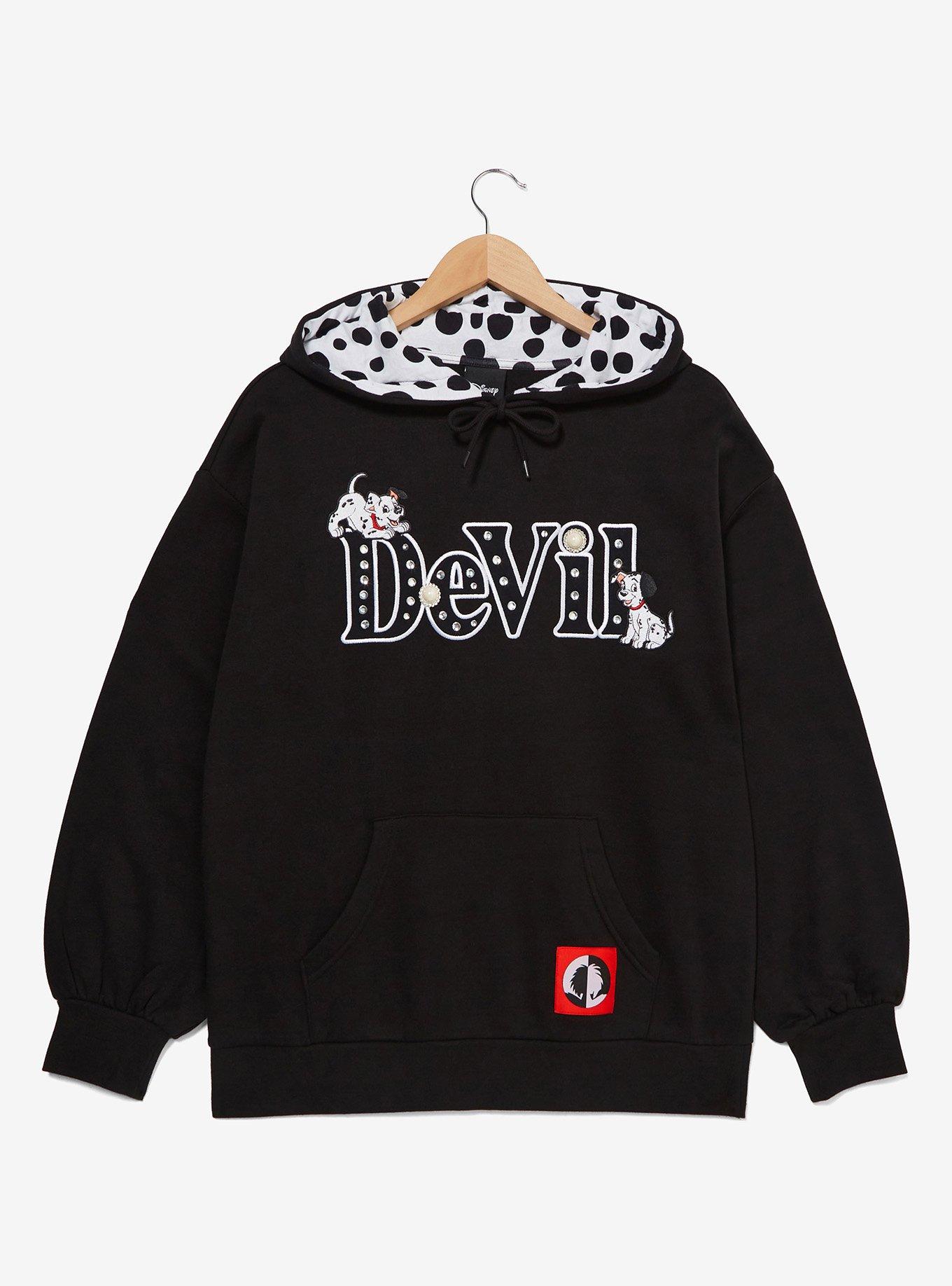 Disney 101 Dalmatians Cruella de Vil Hoodie - BoxLunch Exclusive, BLACK, alternate