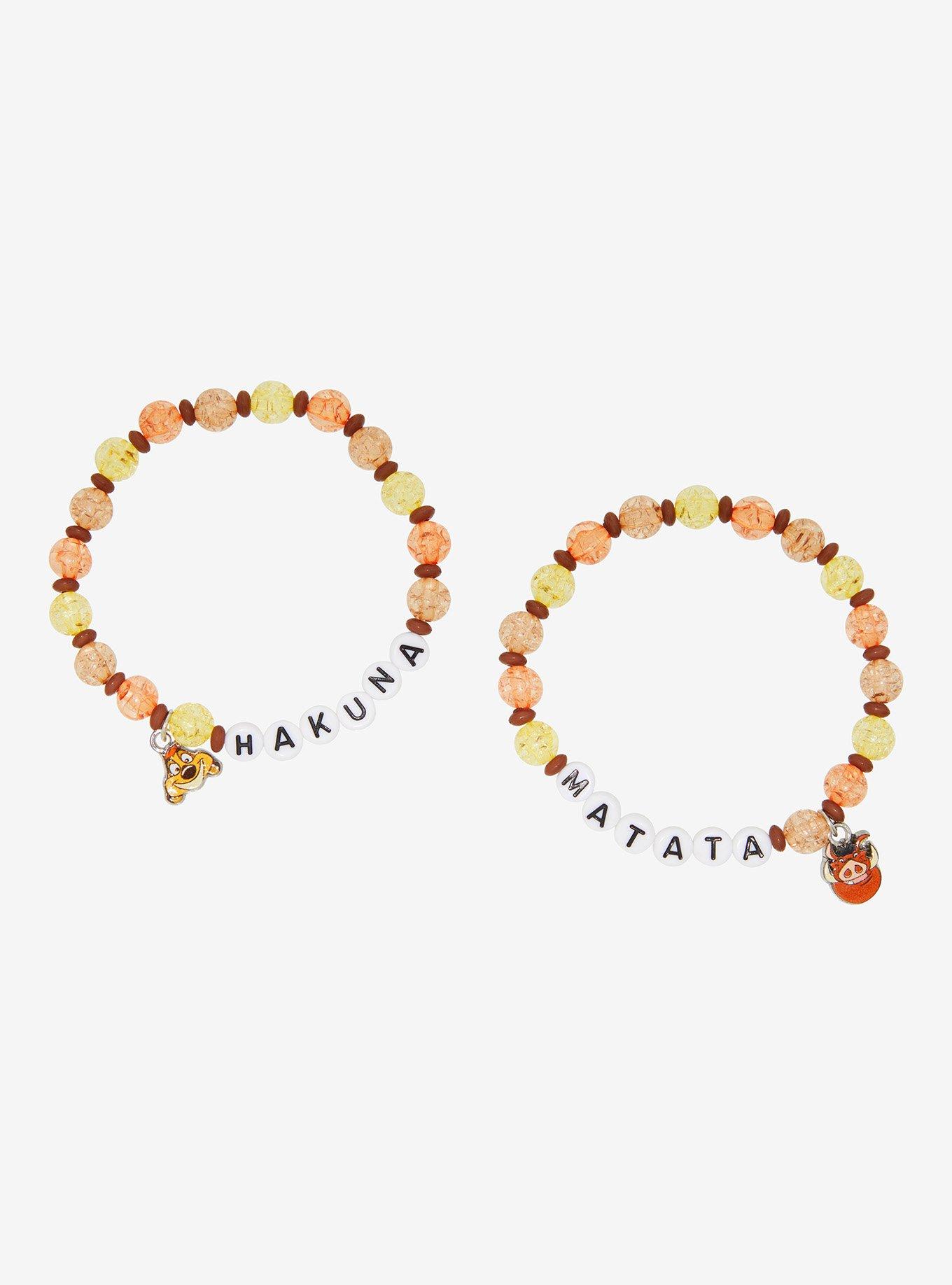 Disney The Lion King Hakuna Matata Charm Best Friend Bracelet Set, , hi-res