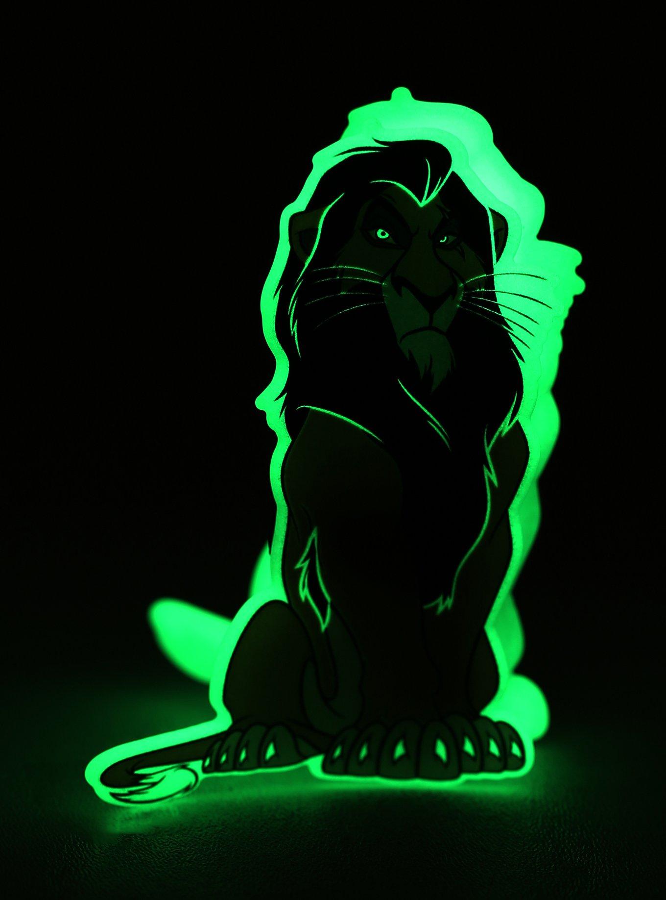 Disney The Lion King Scar Glow-In-The-Dark Claw Hair Clip, , alternate