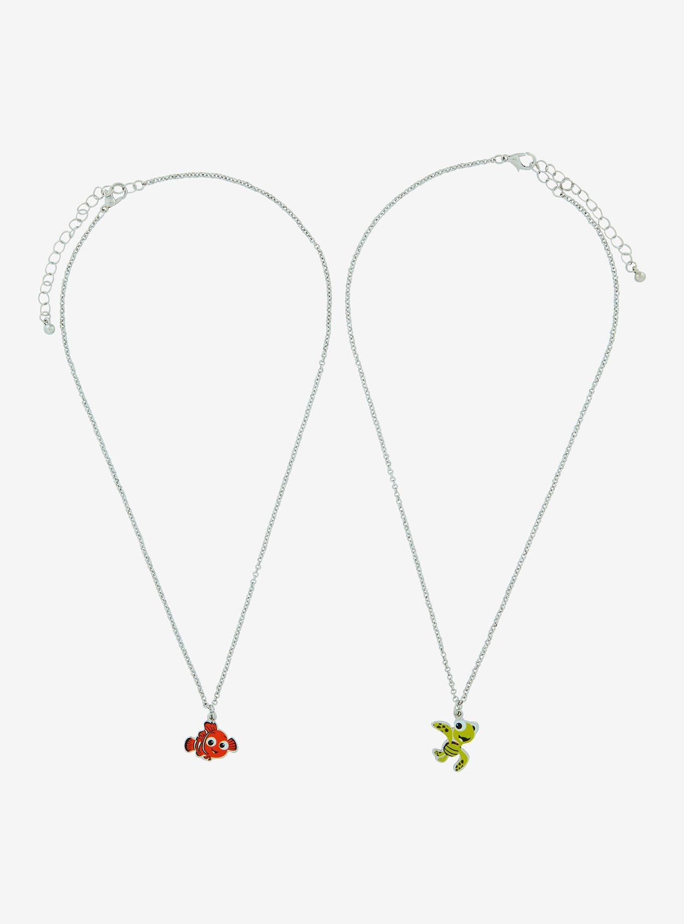 Disney Pixar Finding Nemo Squirt & Nemo Best Friend Necklace Set, , hi-res