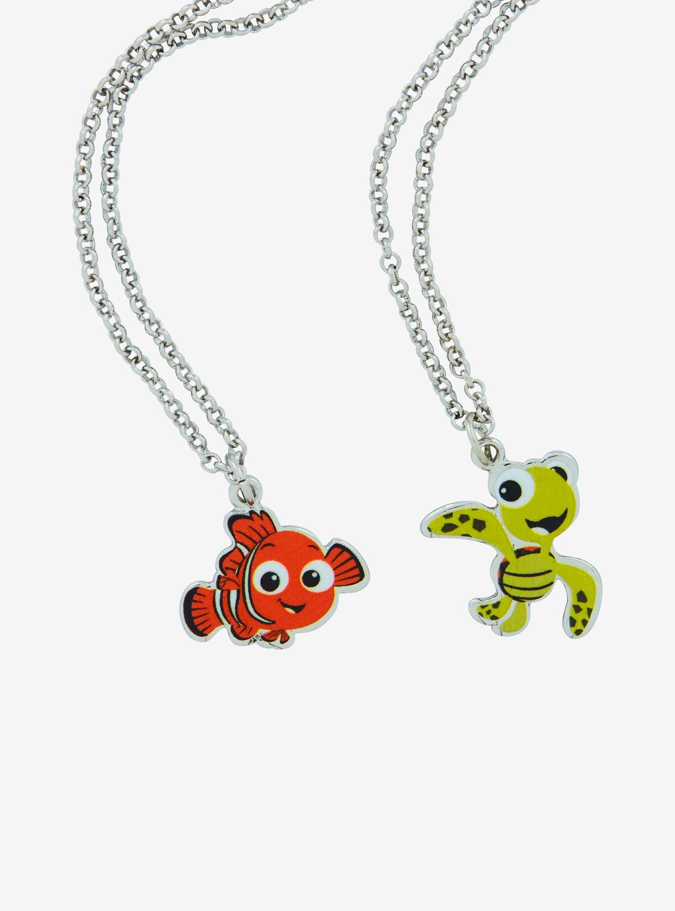 Disney Pixar Finding Nemo Squirt & Nemo Best Friend Necklace Set, , alternate