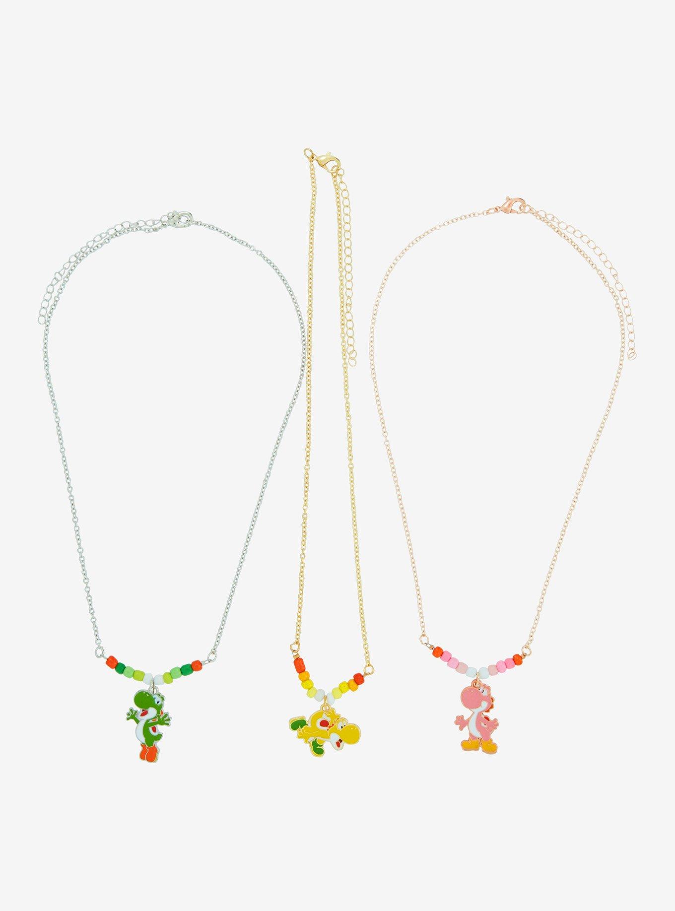 Super Mario Yoshi Trio Necklace Set, , alternate