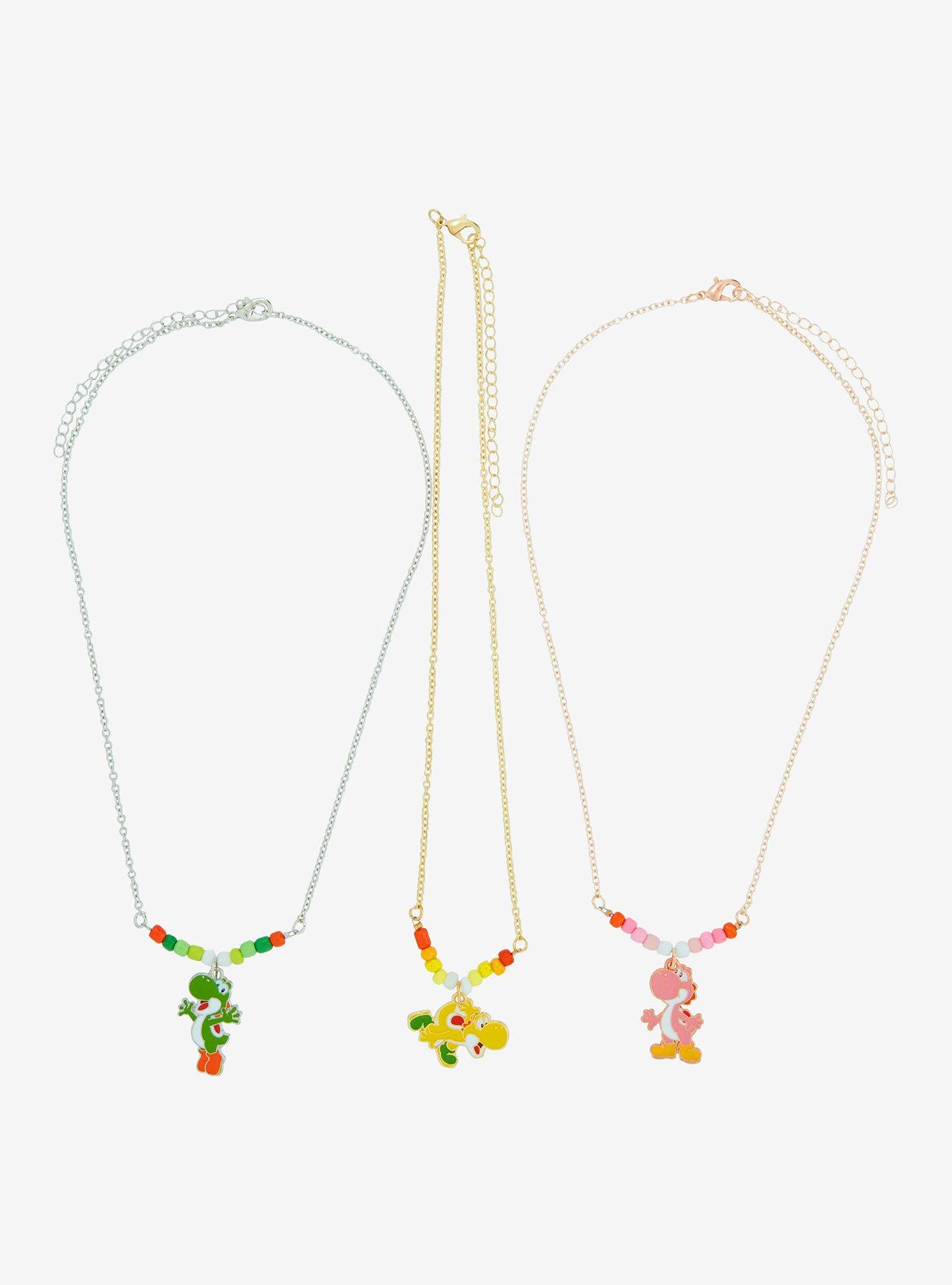 Super Mario Yoshi Trio Necklace Set, , hi-res