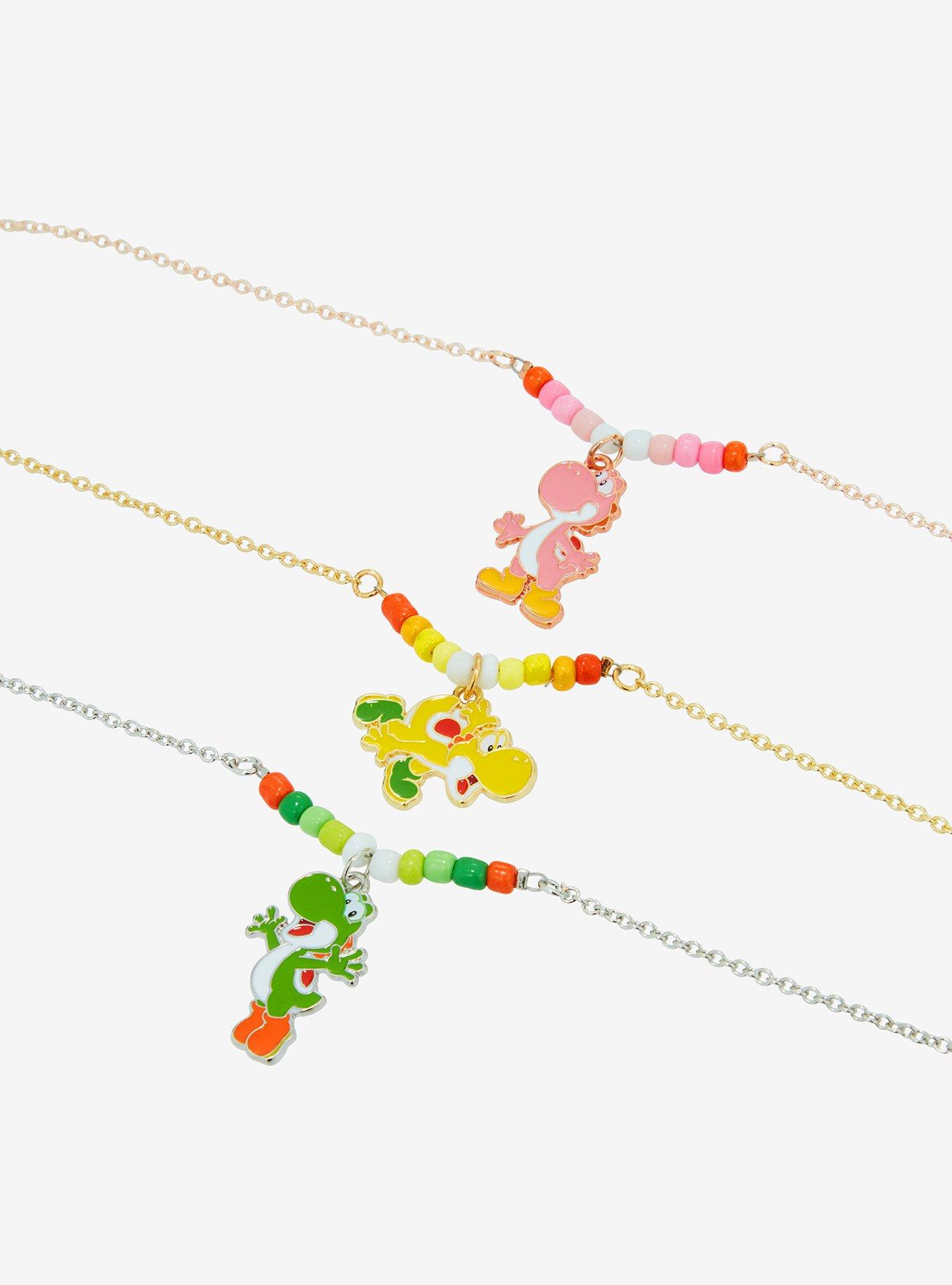 Super Mario Yoshi Trio Necklace Set, , alternate