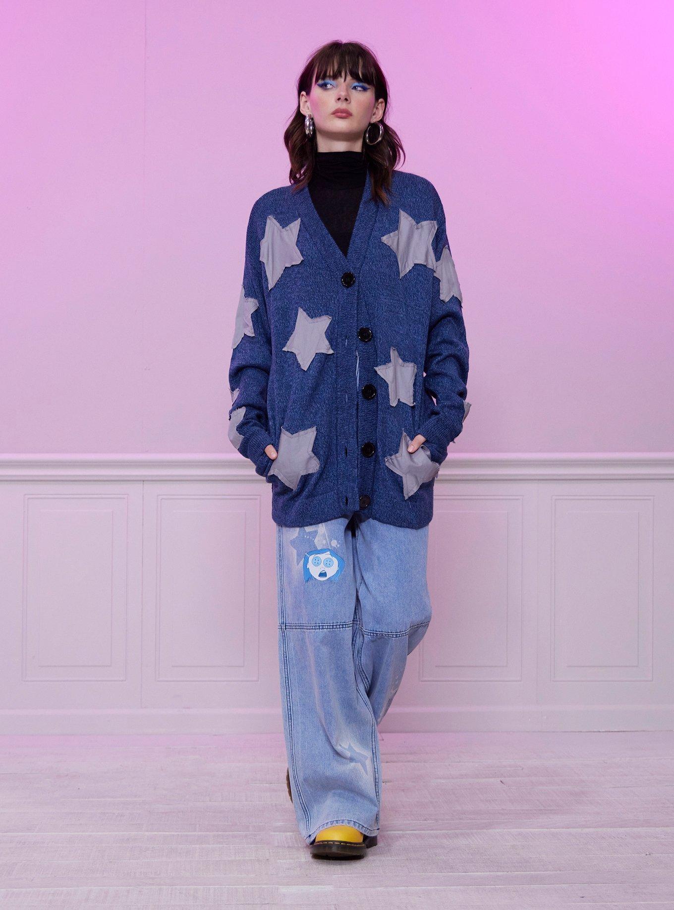 Coraline Star Patchwork Oversized Cardigan, , hi-res