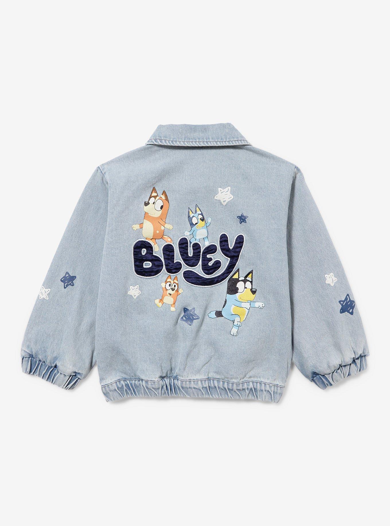 Bluey Stars Allover Print Toddler Denim Jacket - BoxLunch Exclusive, MULTI, alternate