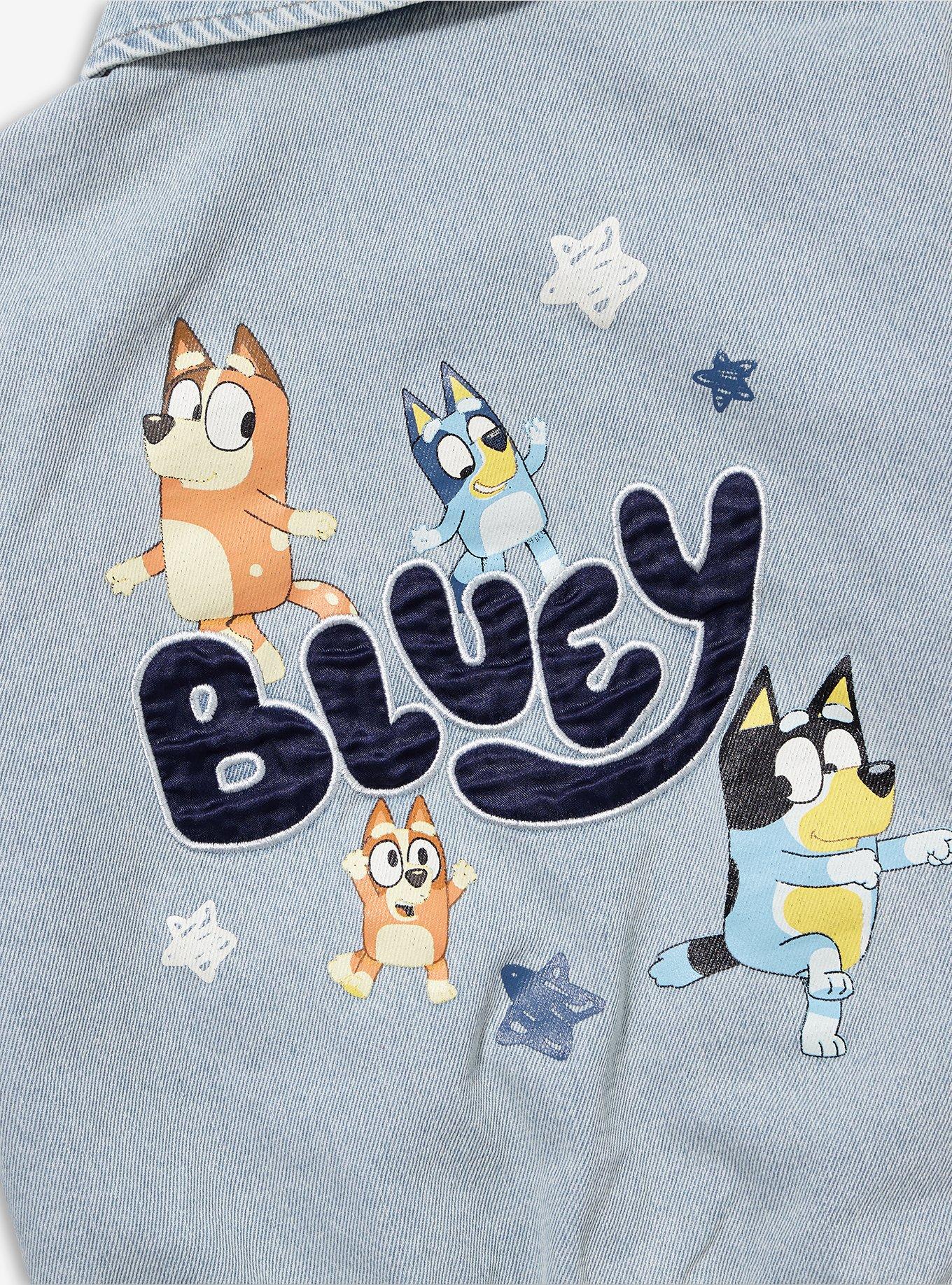 Bluey Stars Allover Print Toddler Denim Jacket - BoxLunch Exclusive, MULTI, alternate