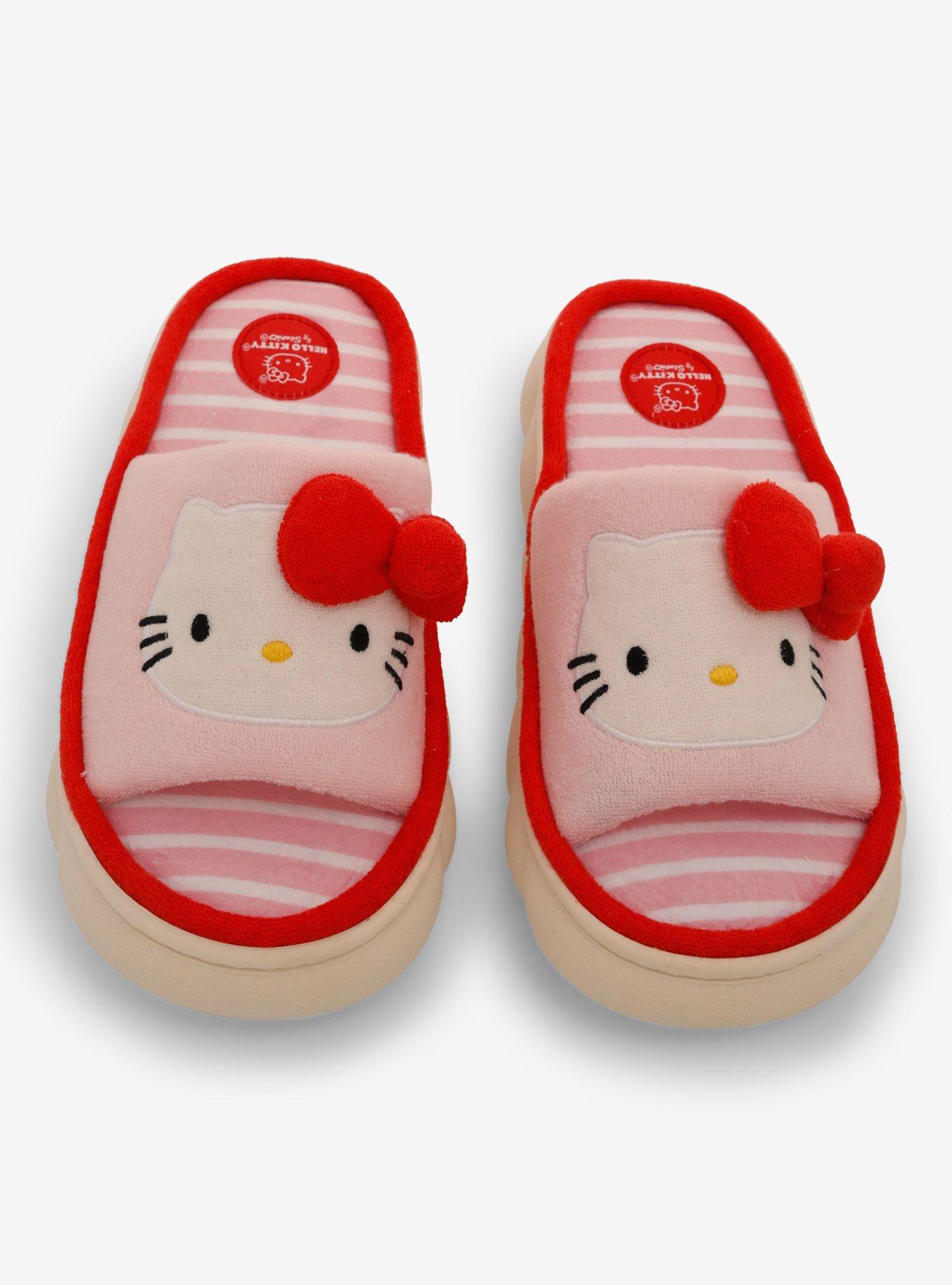 Hello Kitty Terrycloth Chunky Slides, , hi-res