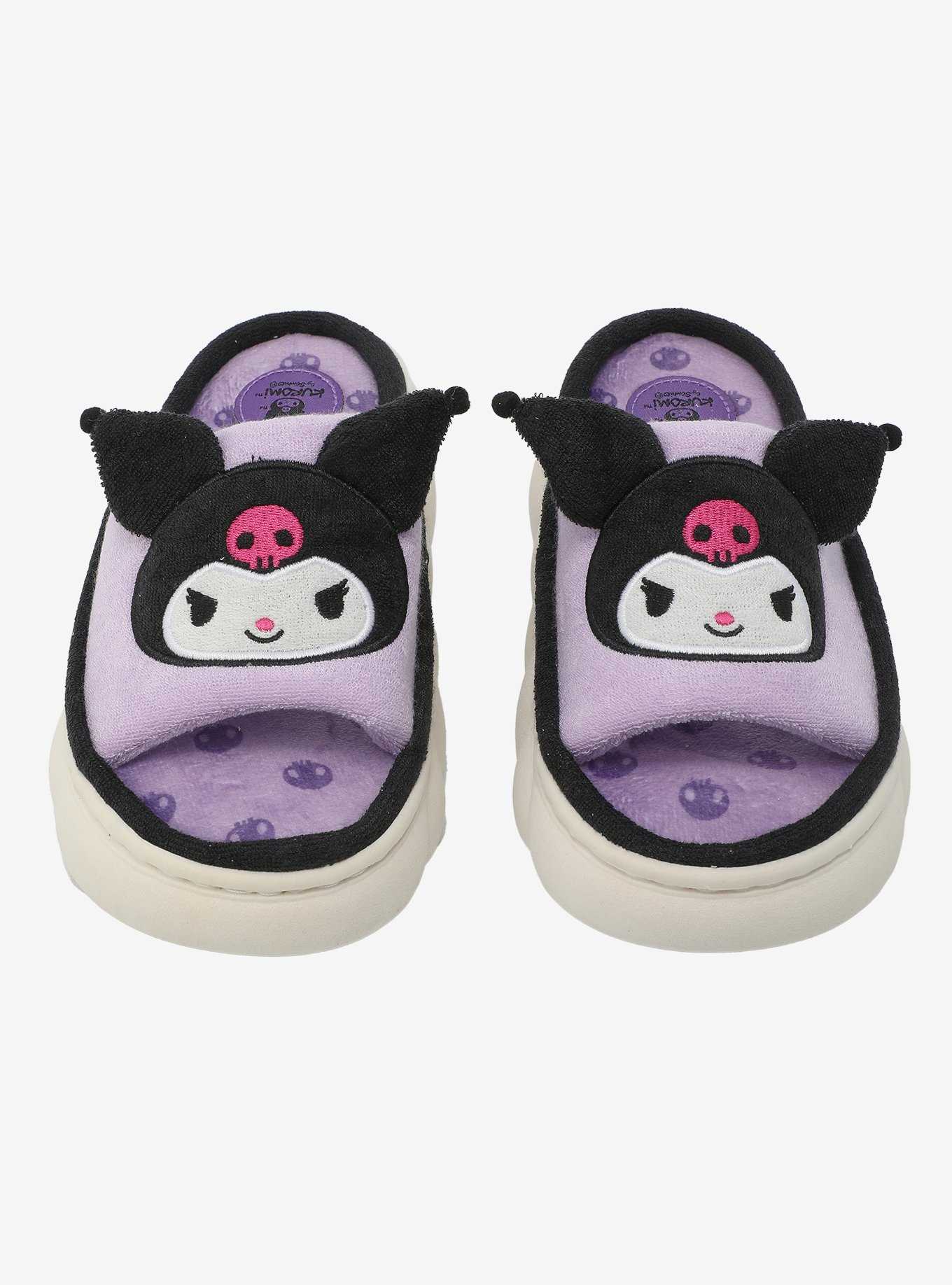 Kuromi Plush Slide Sandals, , hi-res