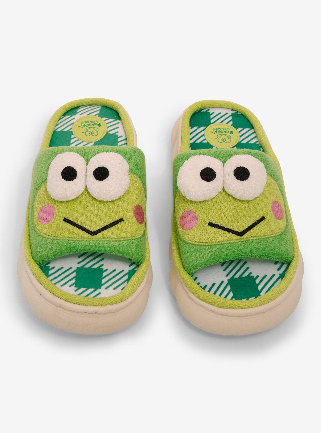 Keroppi Terrycloth Chunky Slides, , hi-res