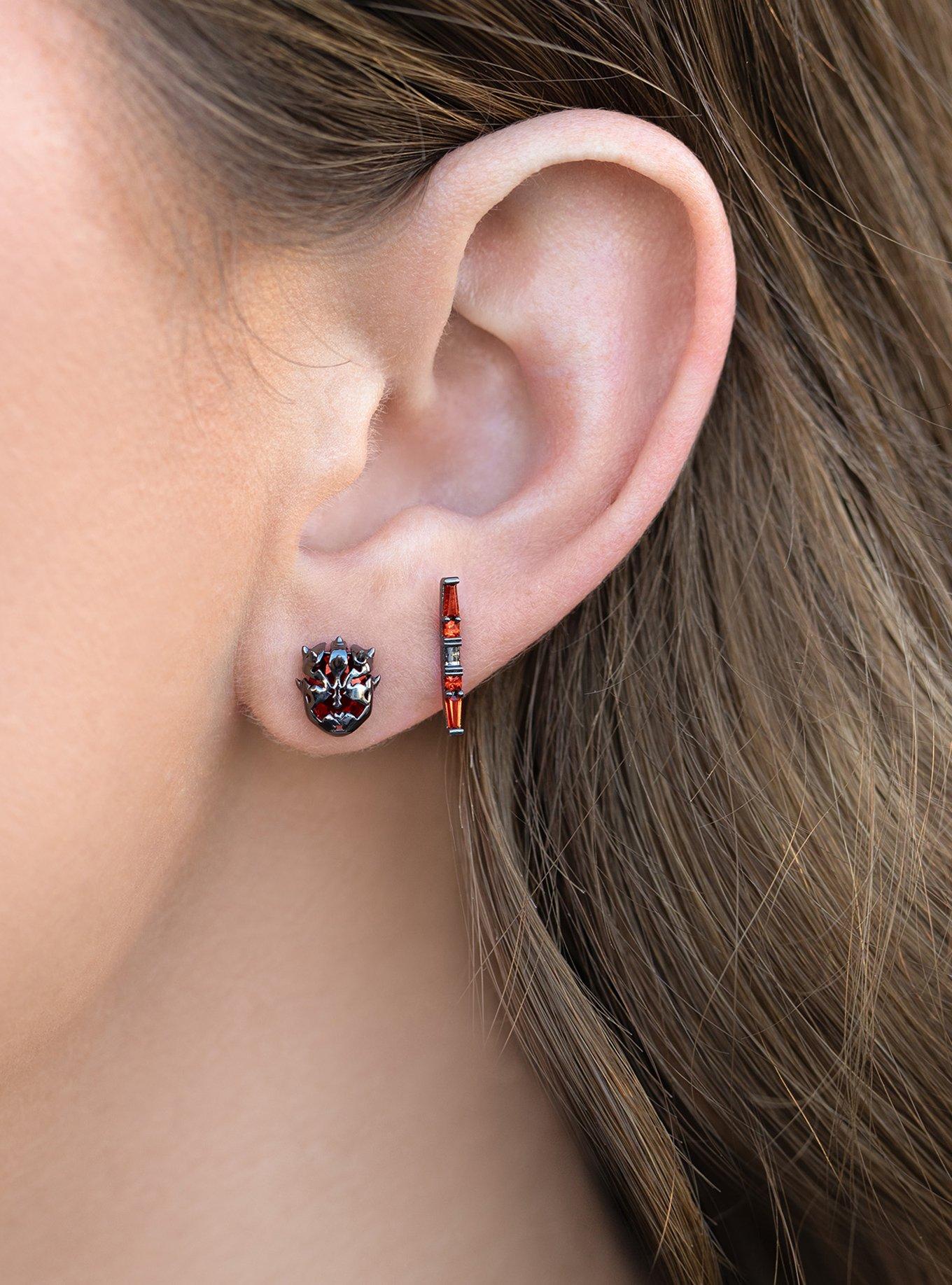 Star Wars X Girls Crew Darth Maul Mismatch Stud Earrings, , alternate