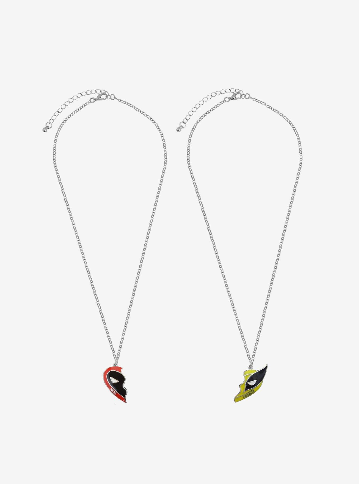 Her Universe Marvel Deadpool Wolverine Best Friend Necklace Set, , alternate