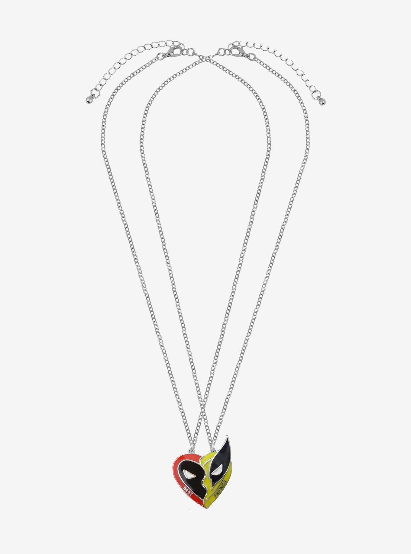 Her Universe Marvel Deadpool Wolverine Best Friend Necklace Set, , alternate