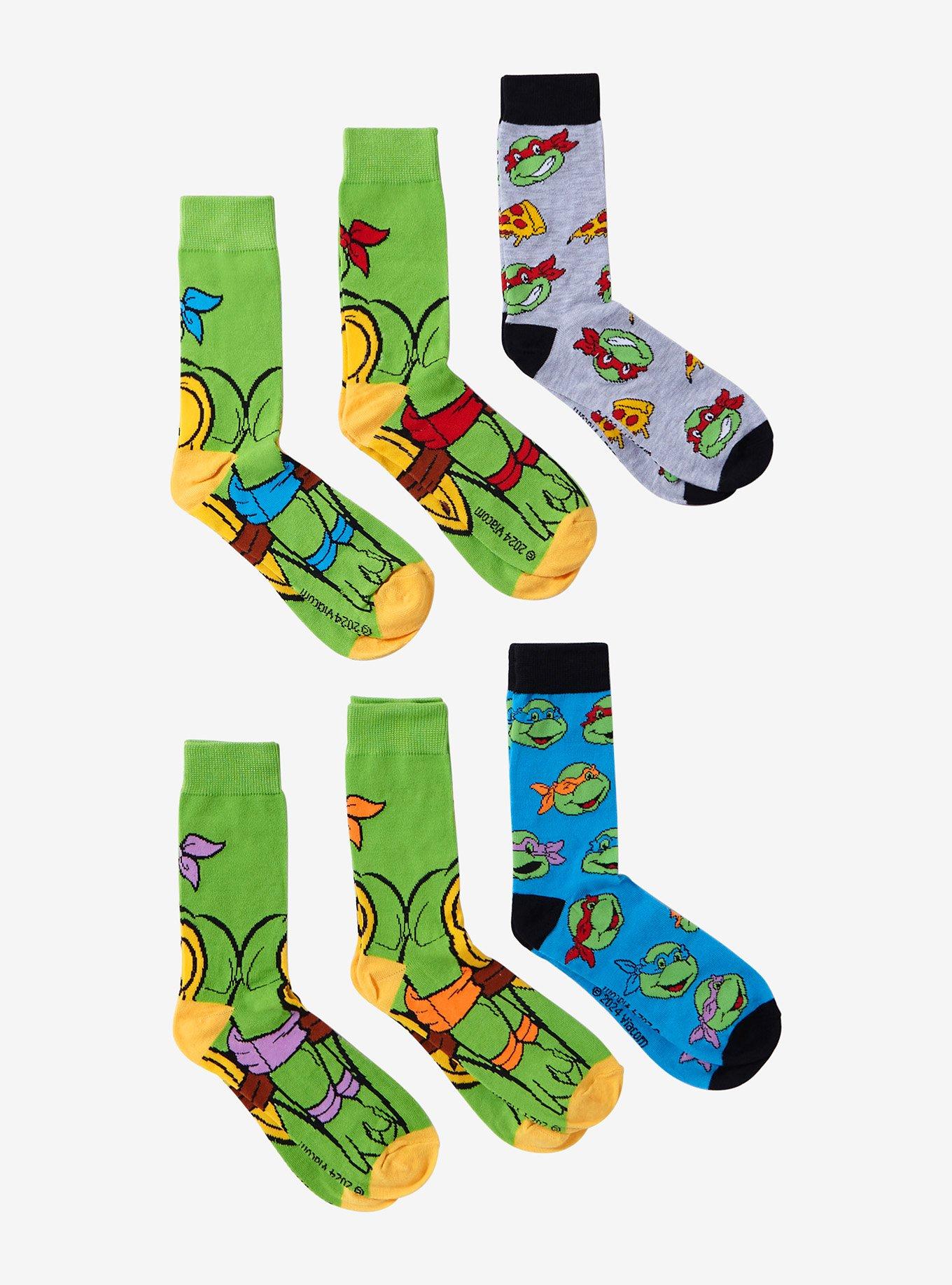 Teenage Mutant Ninja Turtles Crew Socks 6 Pair, , hi-res