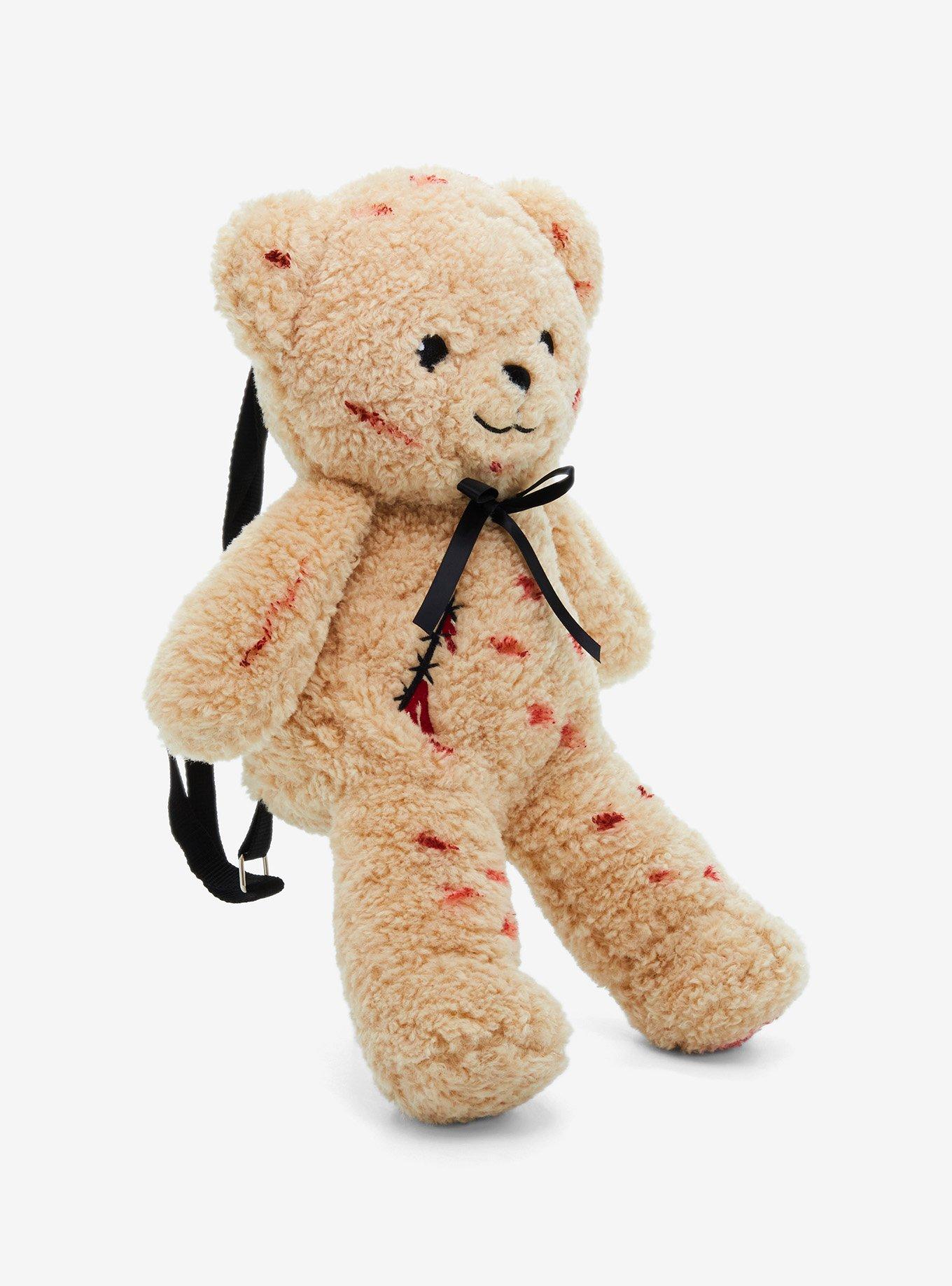 Bloody Teddy Bear Plush Backpack