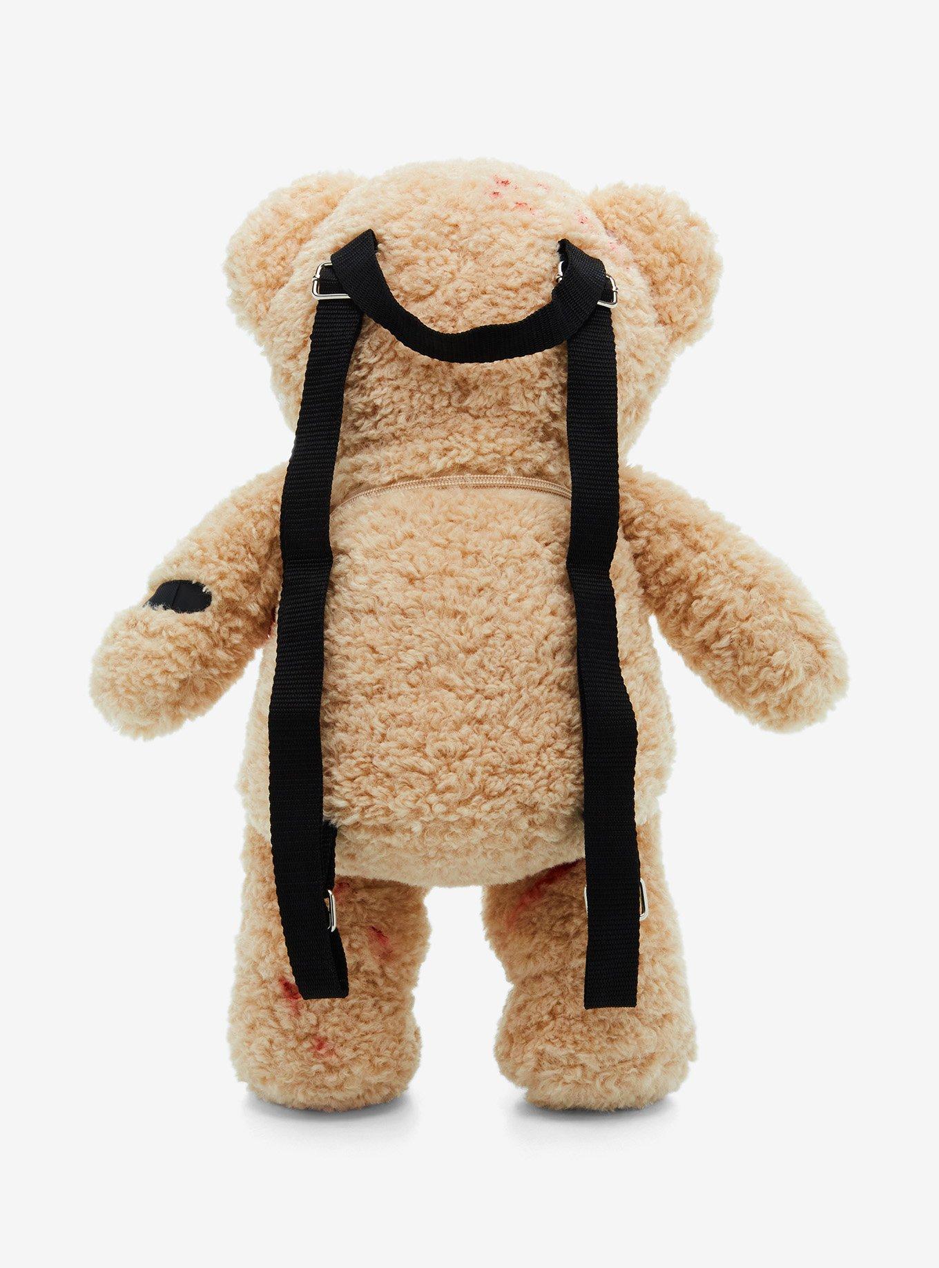 Bloody Teddy Bear Plush Backpack