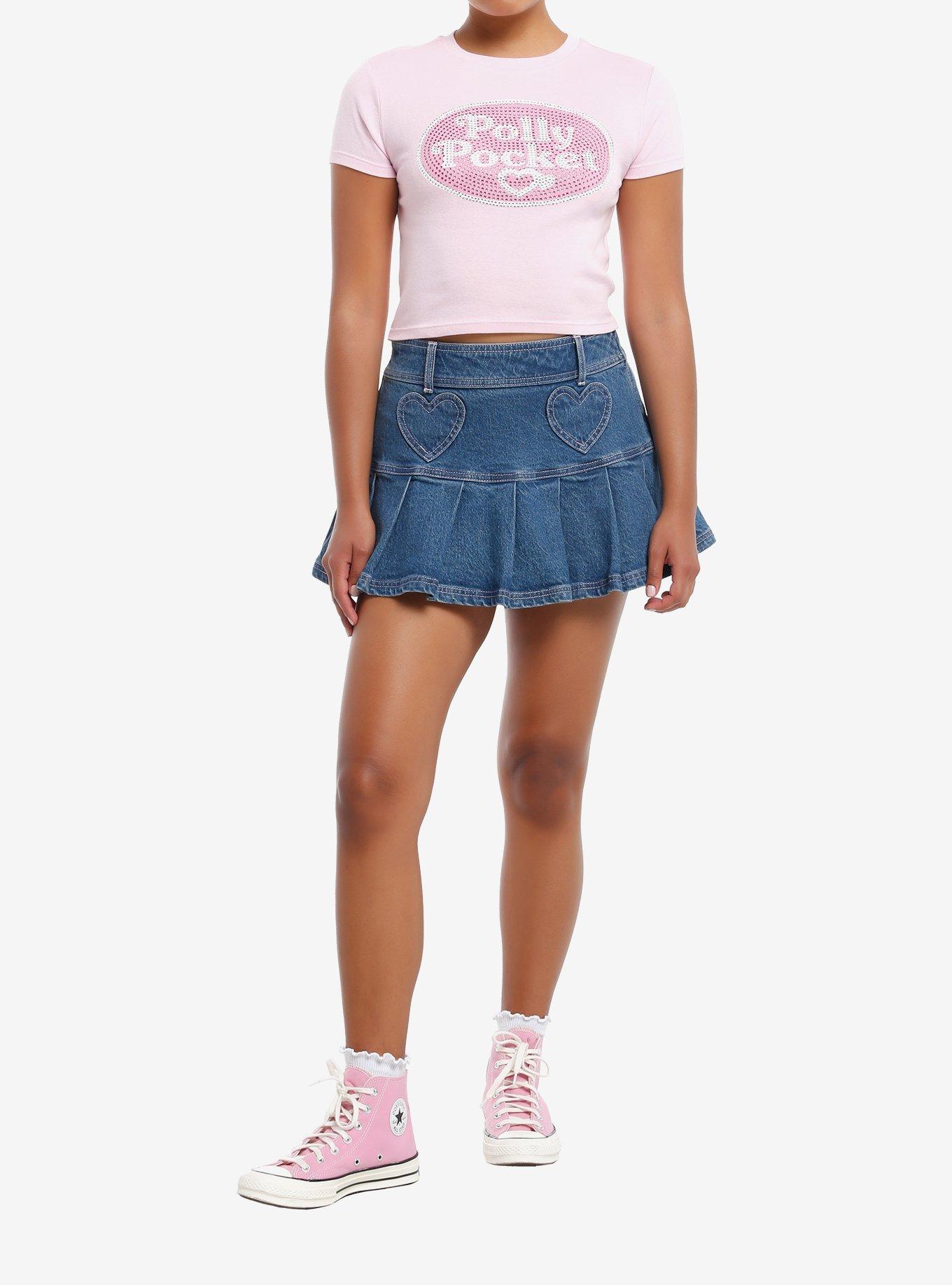 Polly Pocket Rhinestone Logo Girls Baby T-Shirt, , hi-res