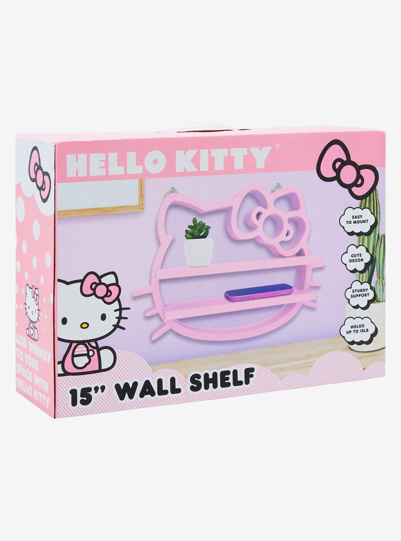 Sanrio Hello Kitty Silhouette Pink Wall Shelf, , alternate