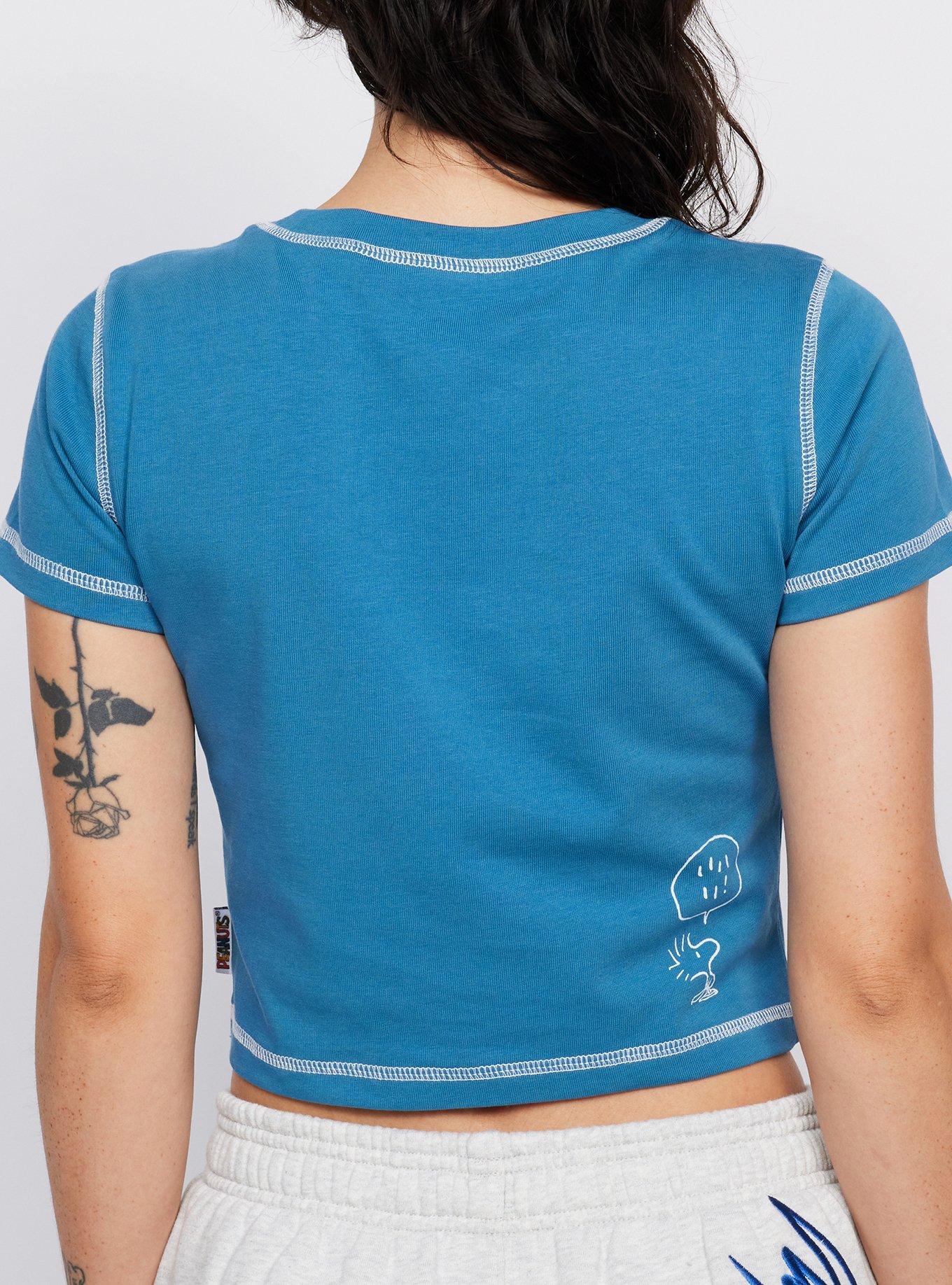 Samii Ryan Snoopy and Woodstock Good Things Women's Cropped T-Shirt, , hi-res