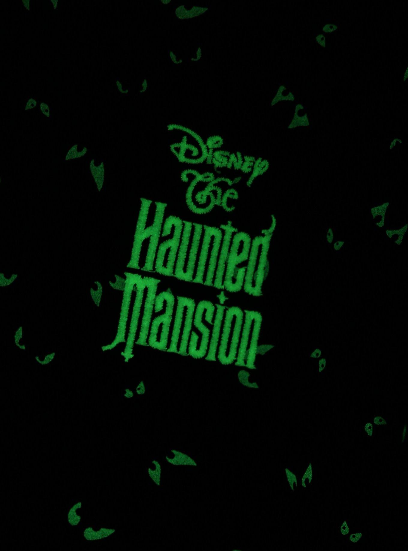 Her Universe Disney The Haunted Mansion Eyes Button-Up Long-Sleeve Top Plus Size Her Universe Exclusive, BLACK  GREEN, alternate