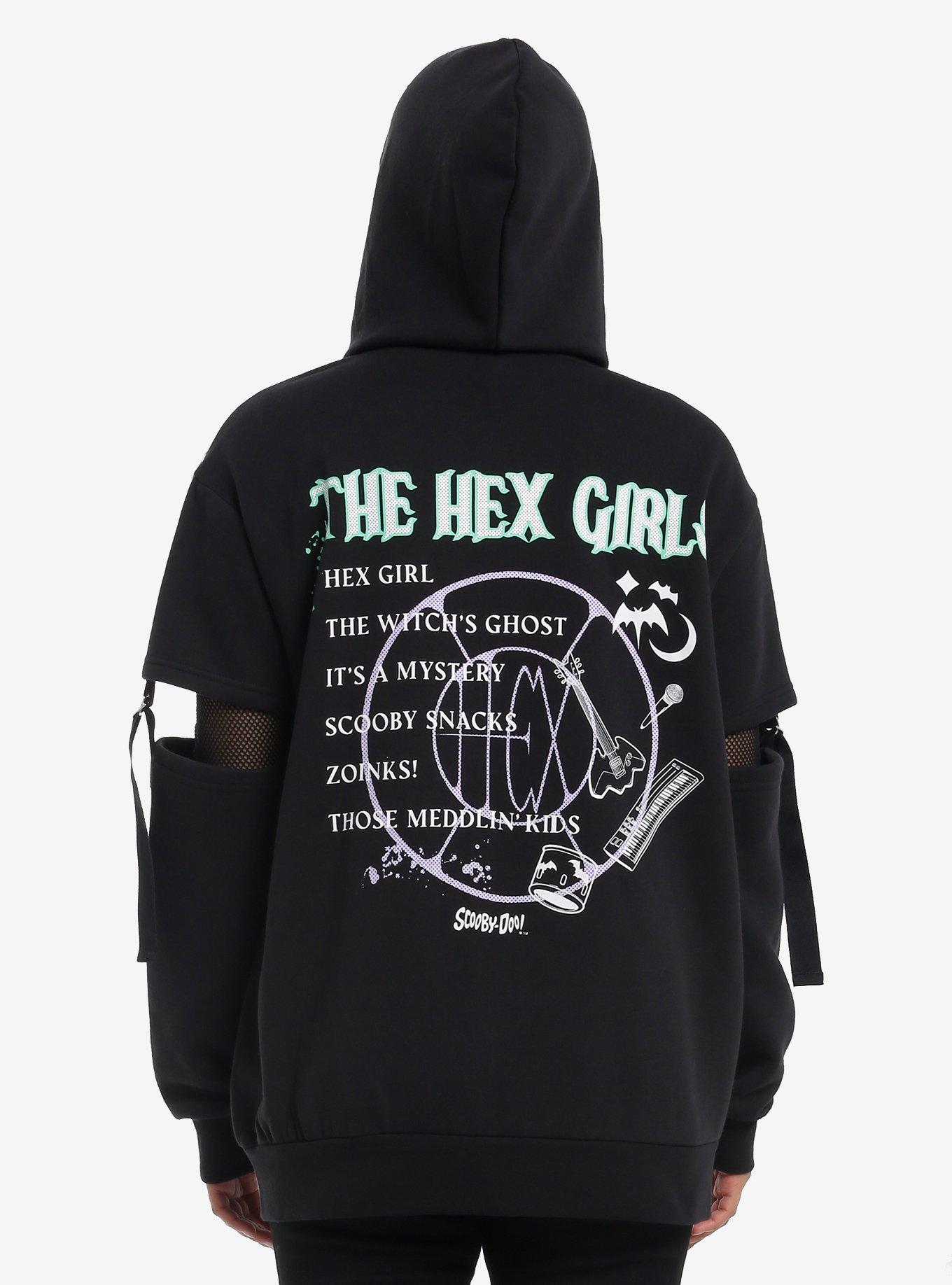 Scooby-Doo! The Hex Girls Stud Chain Girls Oversized Hoodie, , hi-res