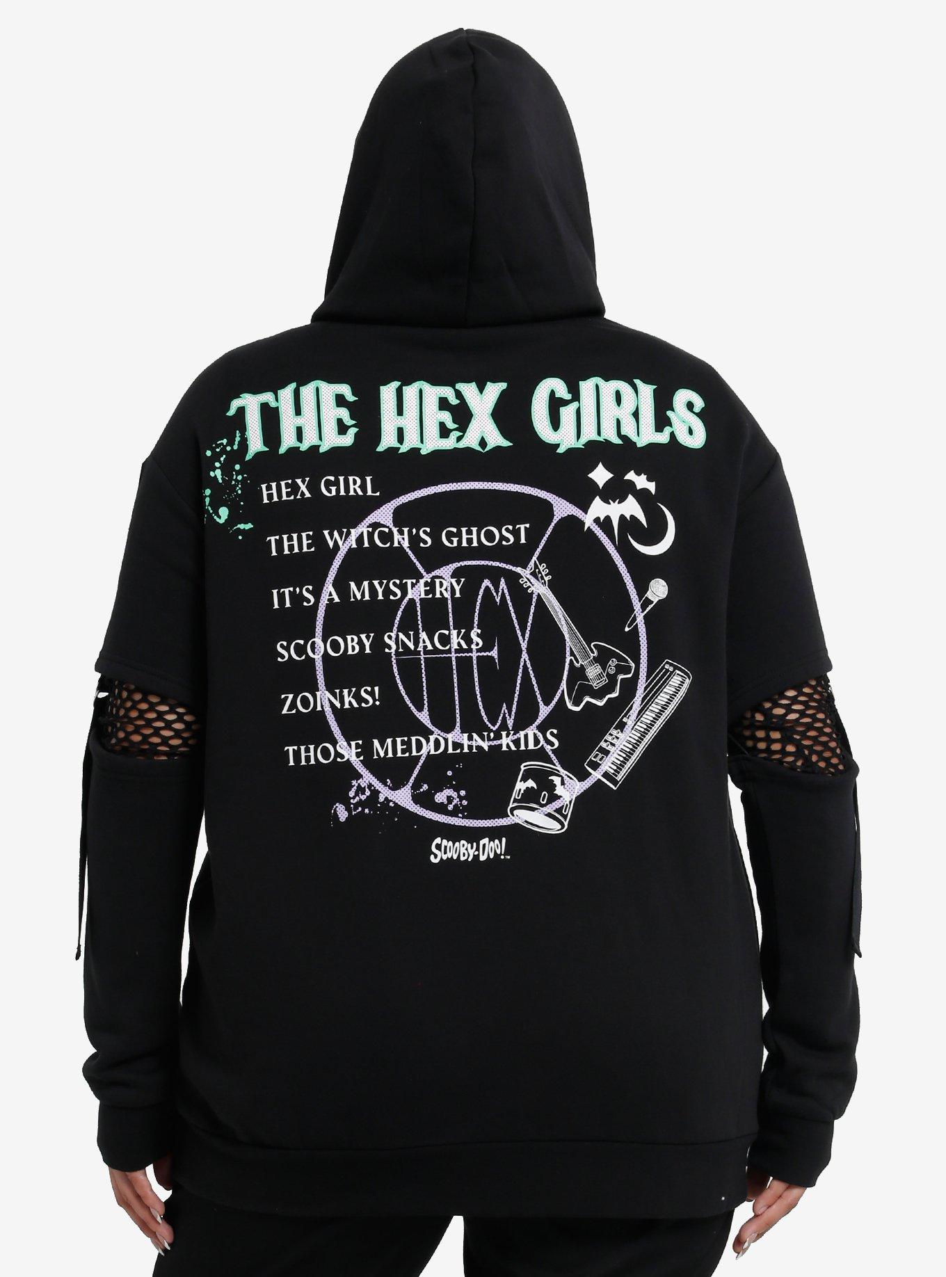 Scooby-Doo! The Hex Girls Stud Chain Girls Oversized Hoodie Plus Size, , hi-res