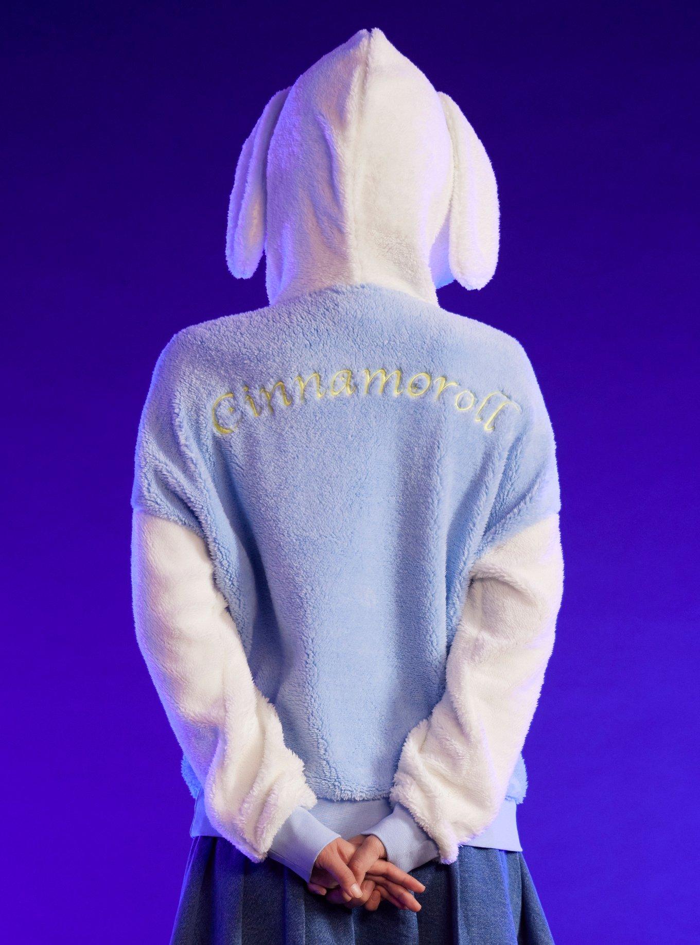 Cinnamoroll Starry Cloud Girls Oversized Fuzzy Hoodie, , alternate