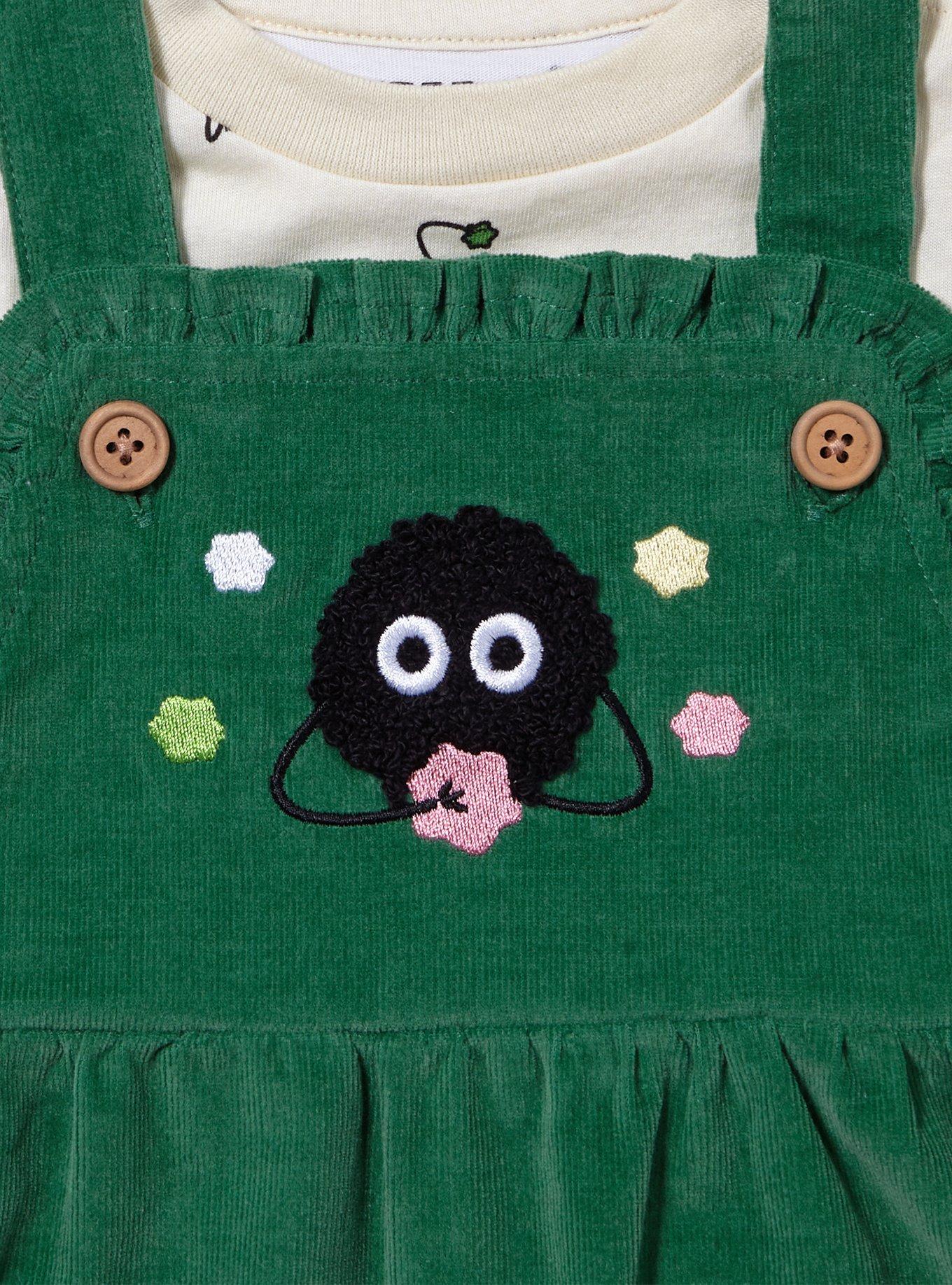 Studio Ghibli Spirited Away Soot Sprite Infant Shirt and Overall Set - BoxLunch Exclusive, MULTI, alternate