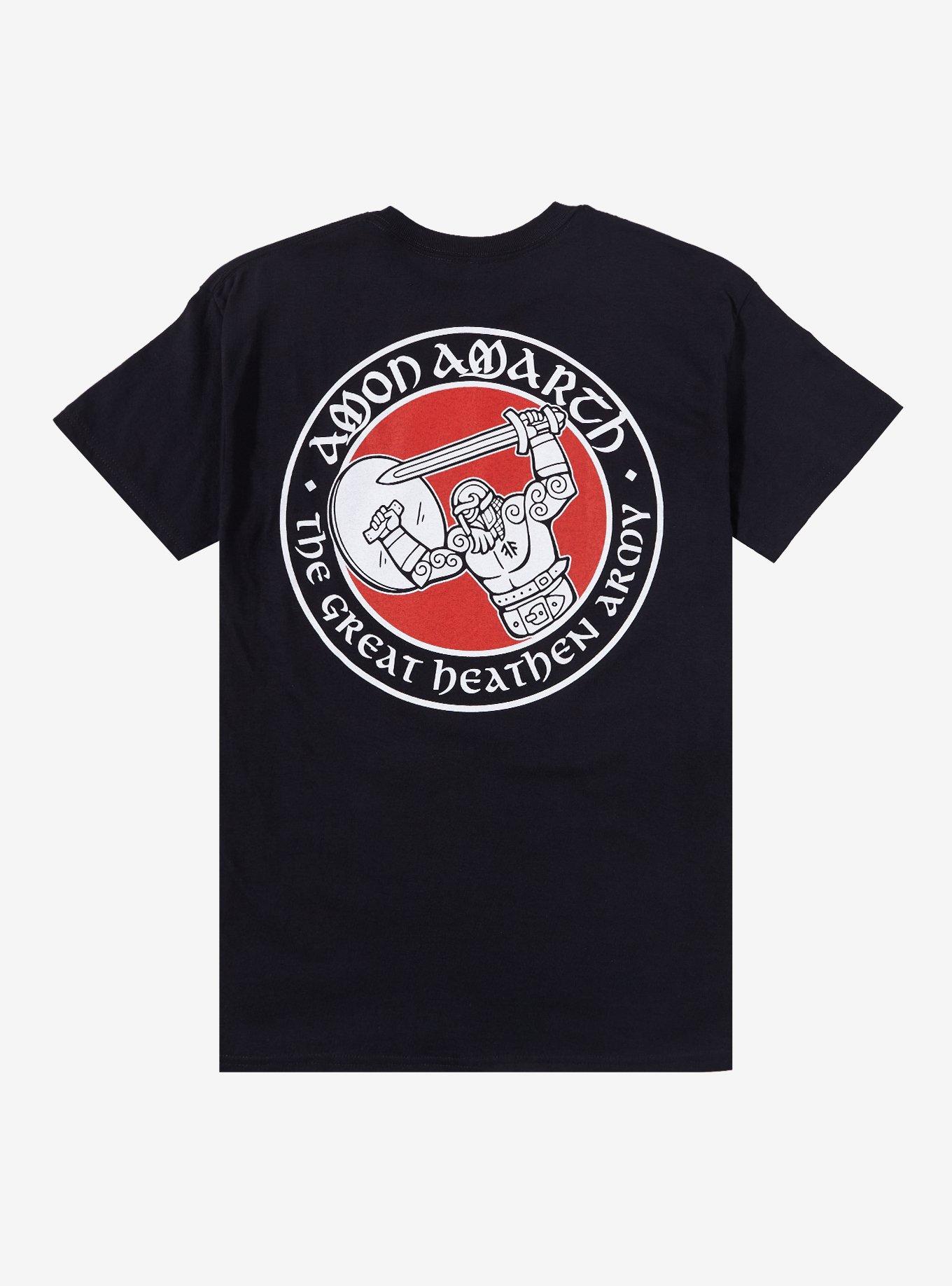 Amon Amarth The Great Heathen Army Two-Sided T-Shirt, BLACK, alternate