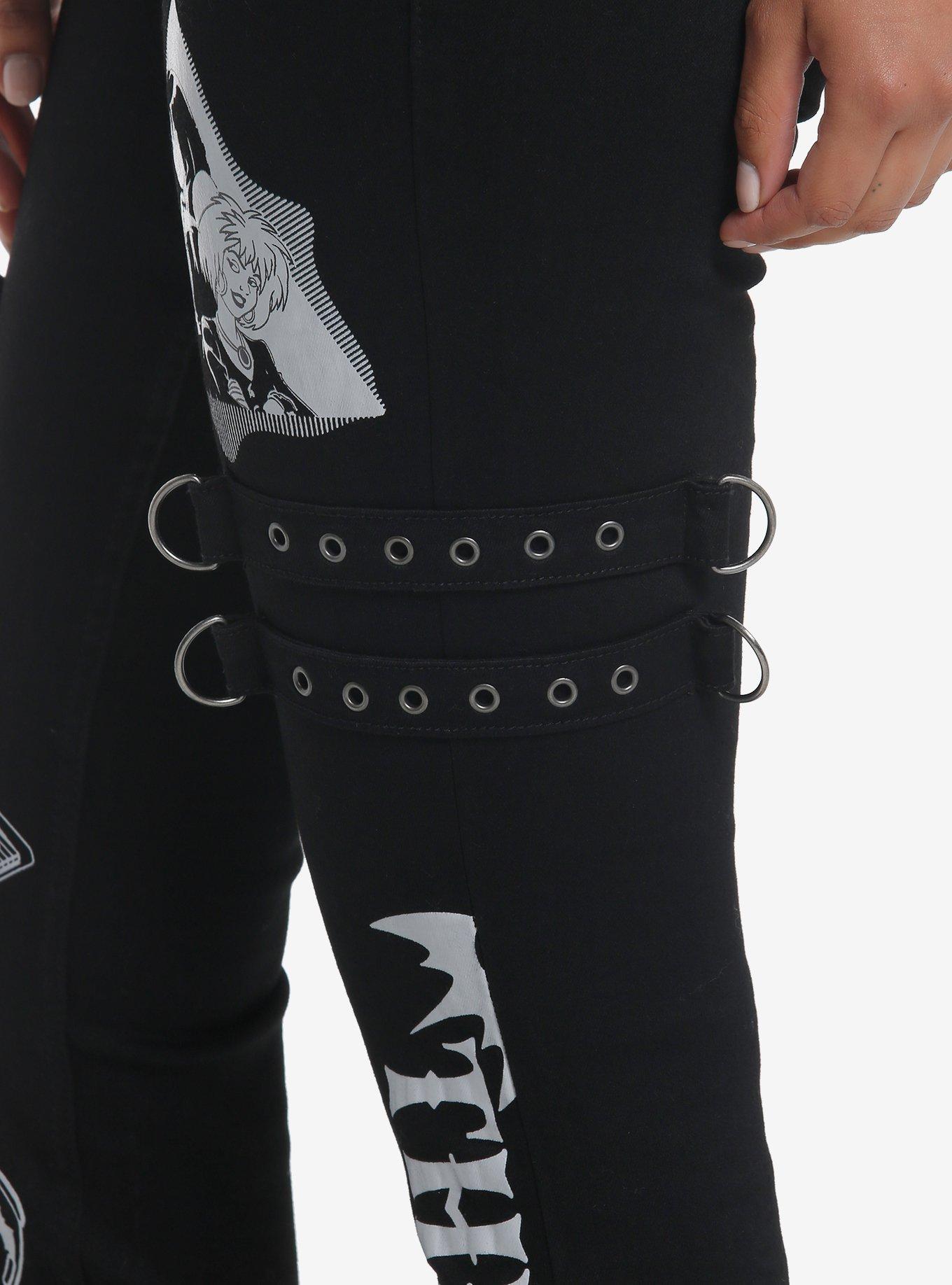 Scooby-Doo! The Hex Girls Grommet Strap Bootcut Denim Pants, , alternate