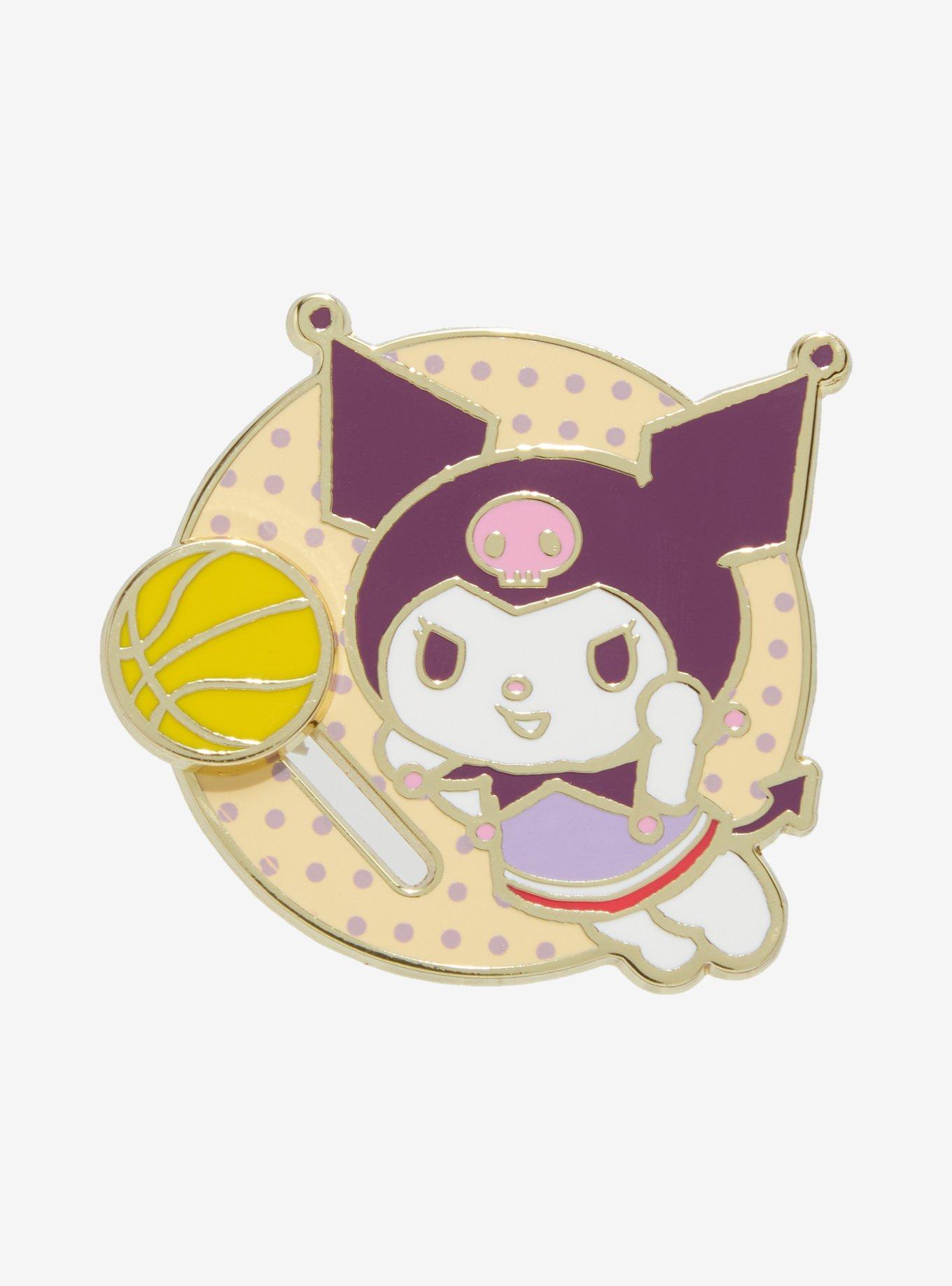 Sanrio Kuromi Basketball Moving Enamel Pin — BoxLunch Exclusive, , alternate