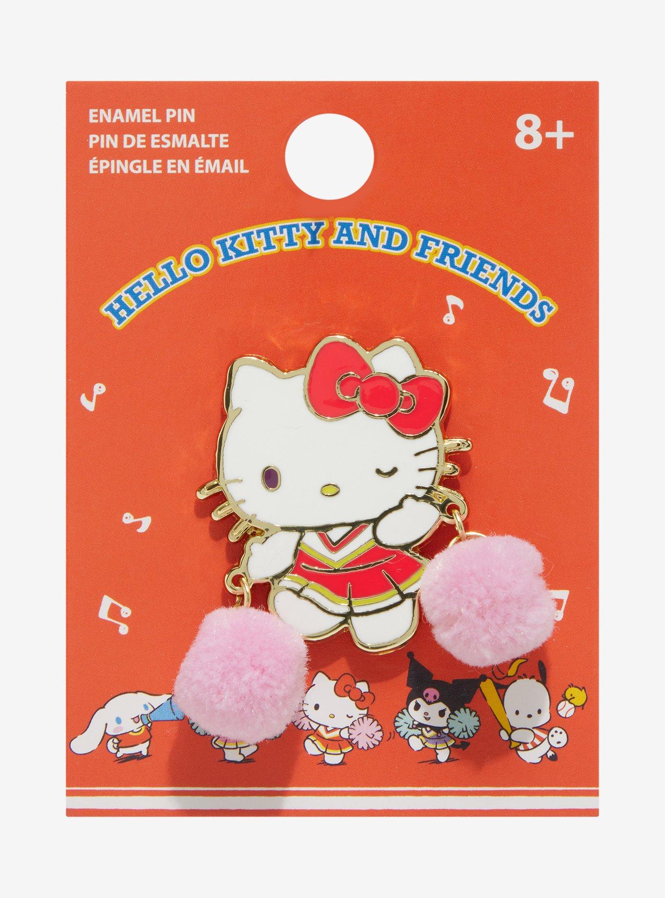 Sanrio Hello Kitty Cheer Pom Pom Enamel Pin — BoxLunch Exclusive, , alternate