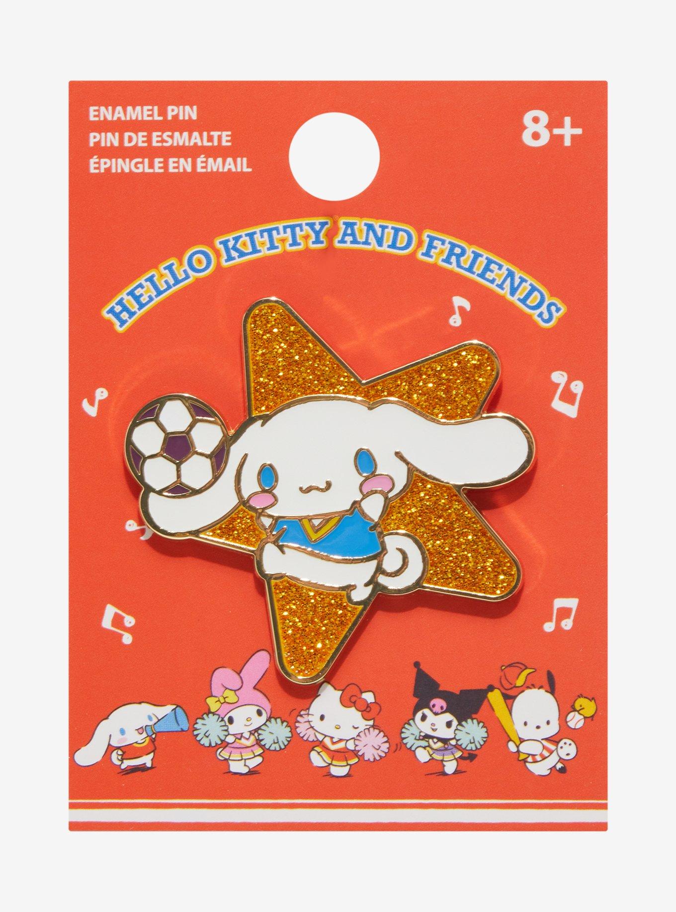 Sanrio Cinnamoroll Soccer Glitter Enamel Pin &mdash; BoxLunch Exclusive, , alternate