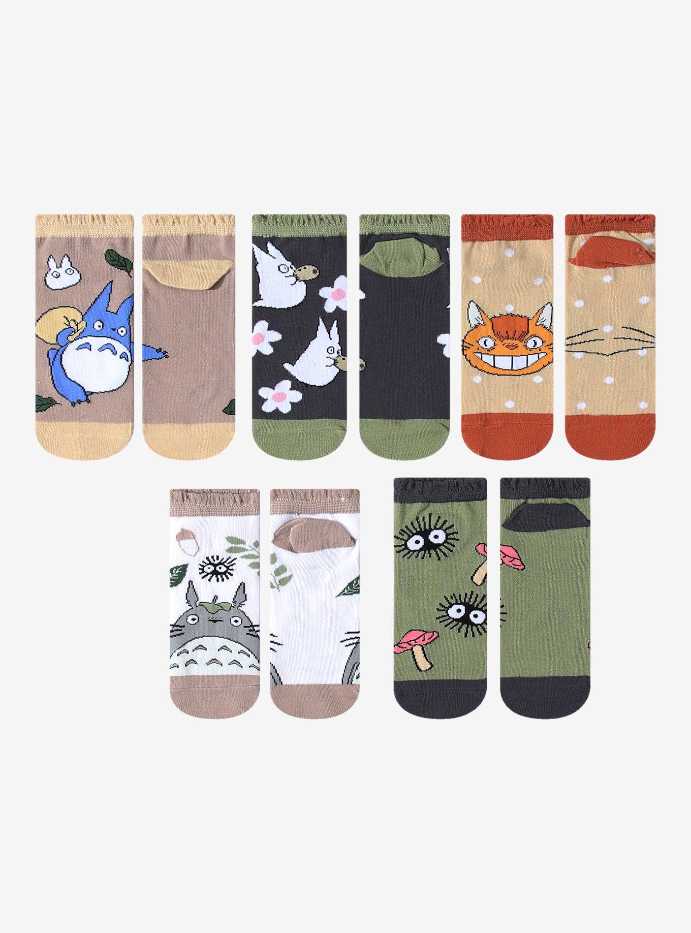 Studio Ghibli® My Neighbor Totoro Cottagecore No-Show Socks 5 Pair, , hi-res