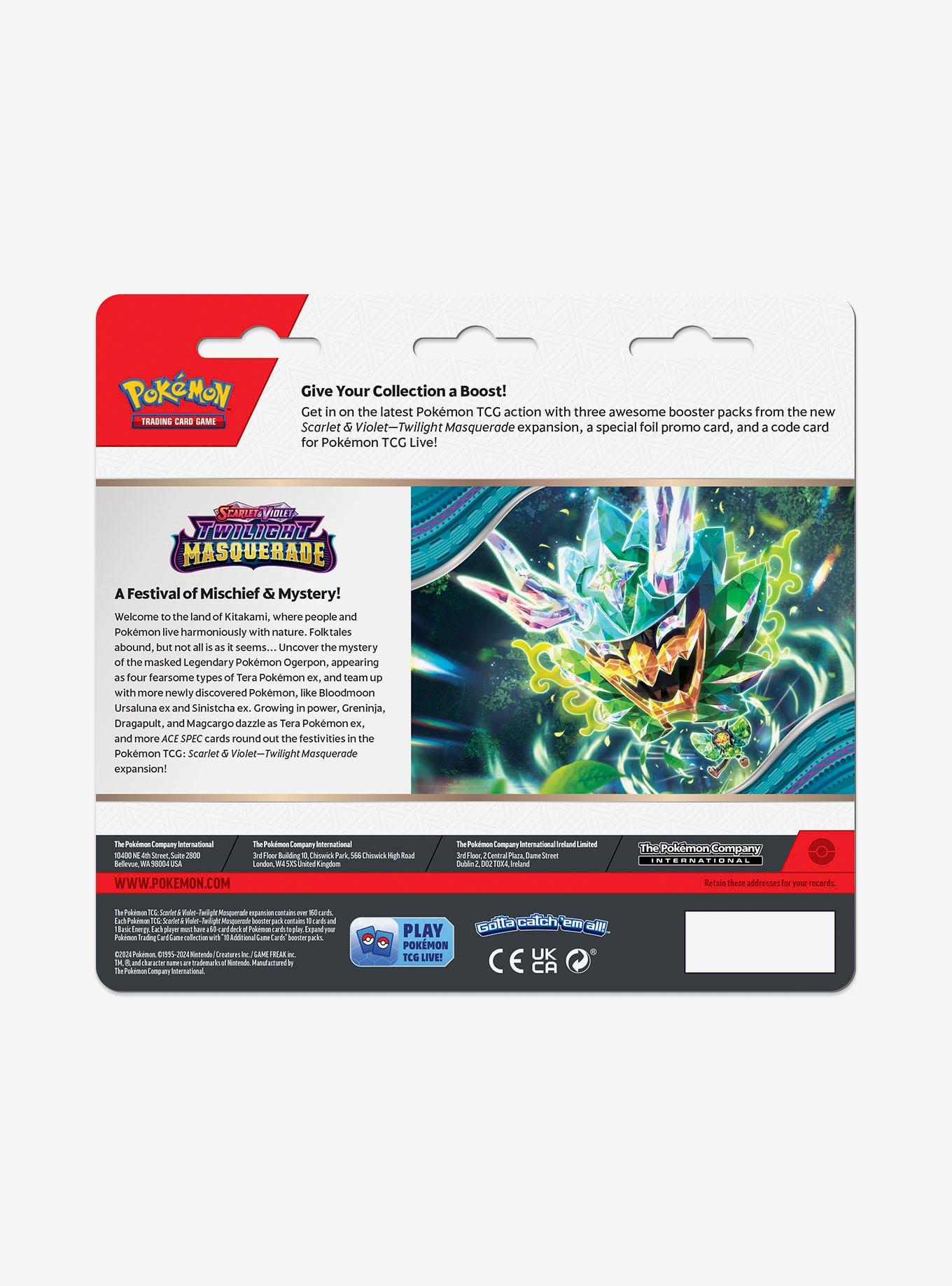 Pokémon Scarlet and Violet Twilight Masquerade Booster Pack Set