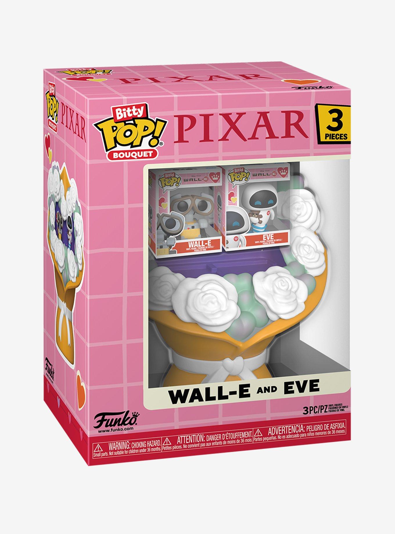 Funko Disney Pixar Bitty Pop! Bouquet Wall-E & Eve Vinyl Figure Set, , alternate