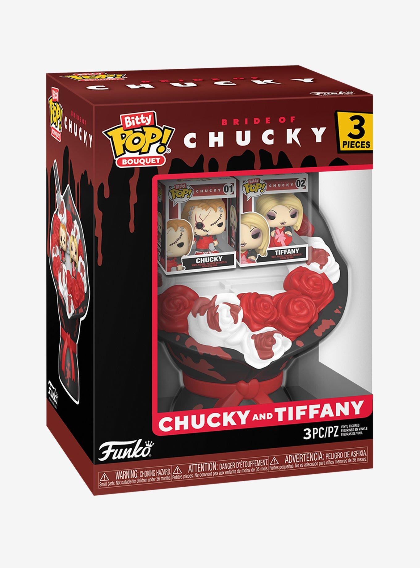 Funko Bride Of Chucky Bitty Pop! Bouquet Chucky & Tiffany Vinyl Figure Set, , hi-res