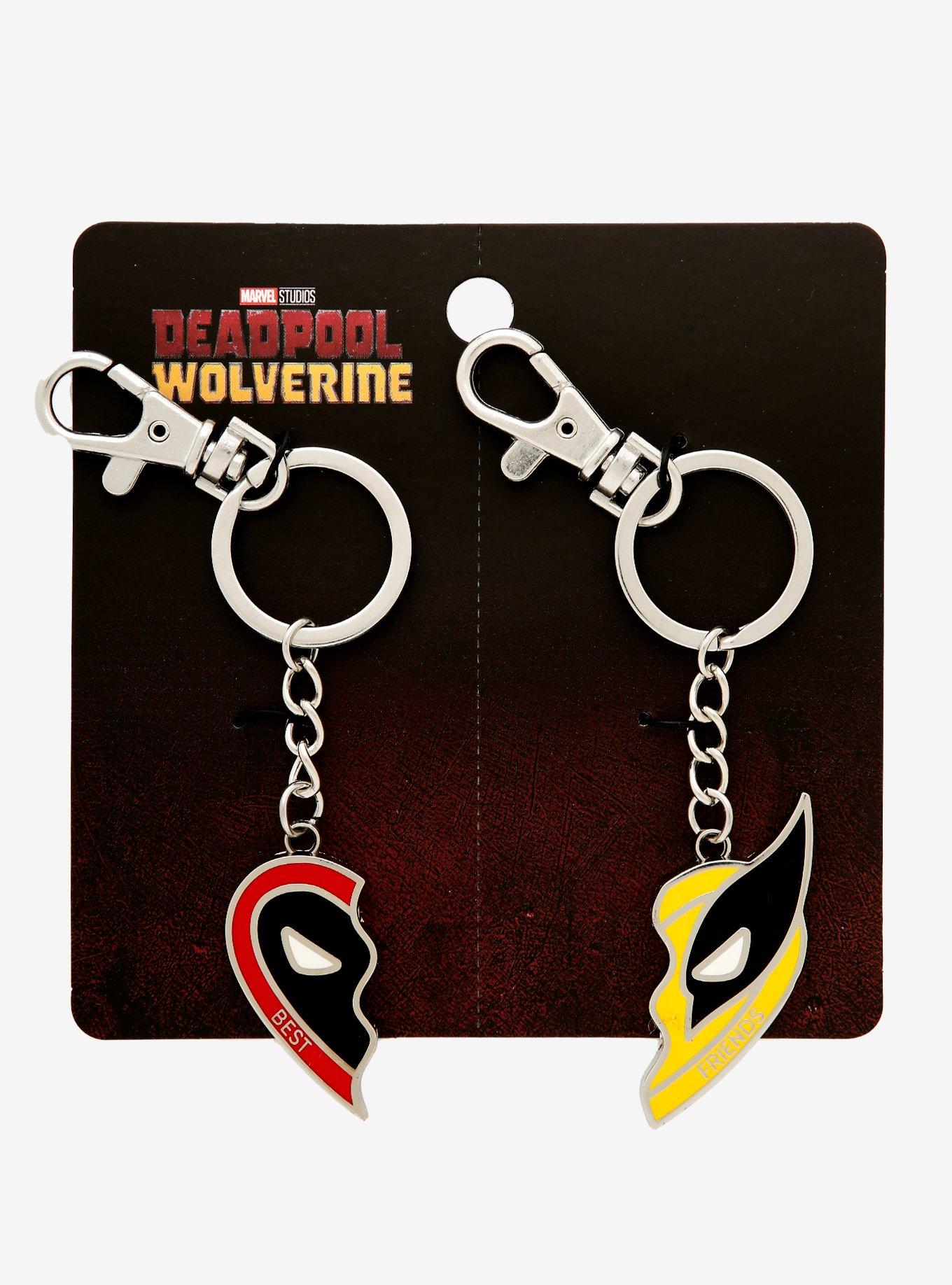 Marvel Deadpool & Wolverine Best Friends Heart Magnetic Keychain Set - BoxLunch Exclusive, , alternate