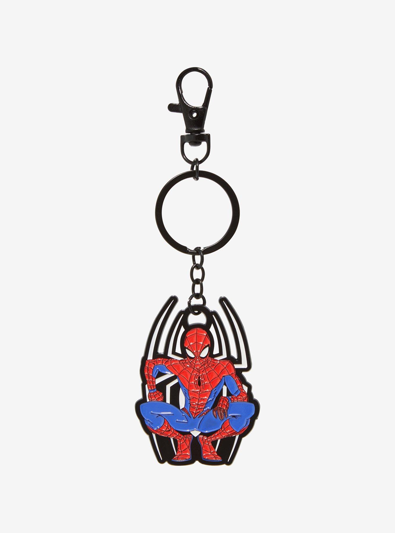 Marvel Spider-Man Logo Pose Keychain, , alternate