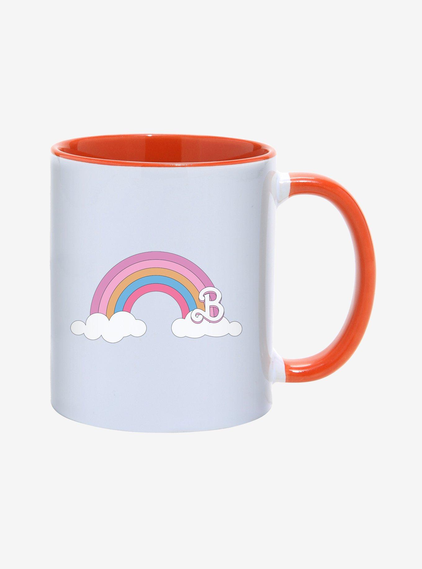 Barbie The Movie Rainbow Logo 11OZ Mug, ORANGE, hi-res