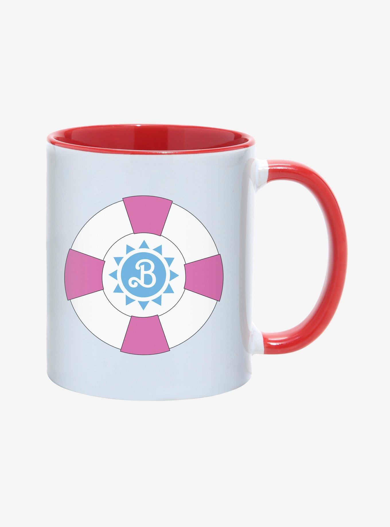 Barbie The Movie Beach Logo 11OZ Mug, RED  WHITE, alternate