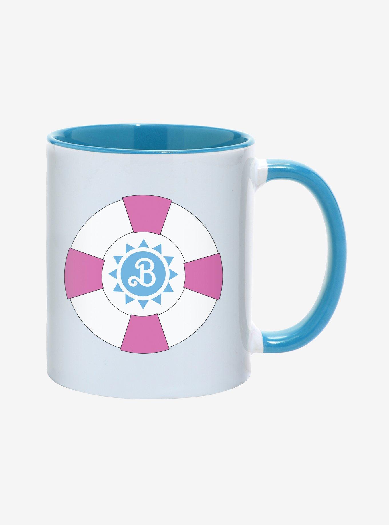 Barbie The Movie Beach Logo 11OZ Mug, BLUE  WHITE, alternate