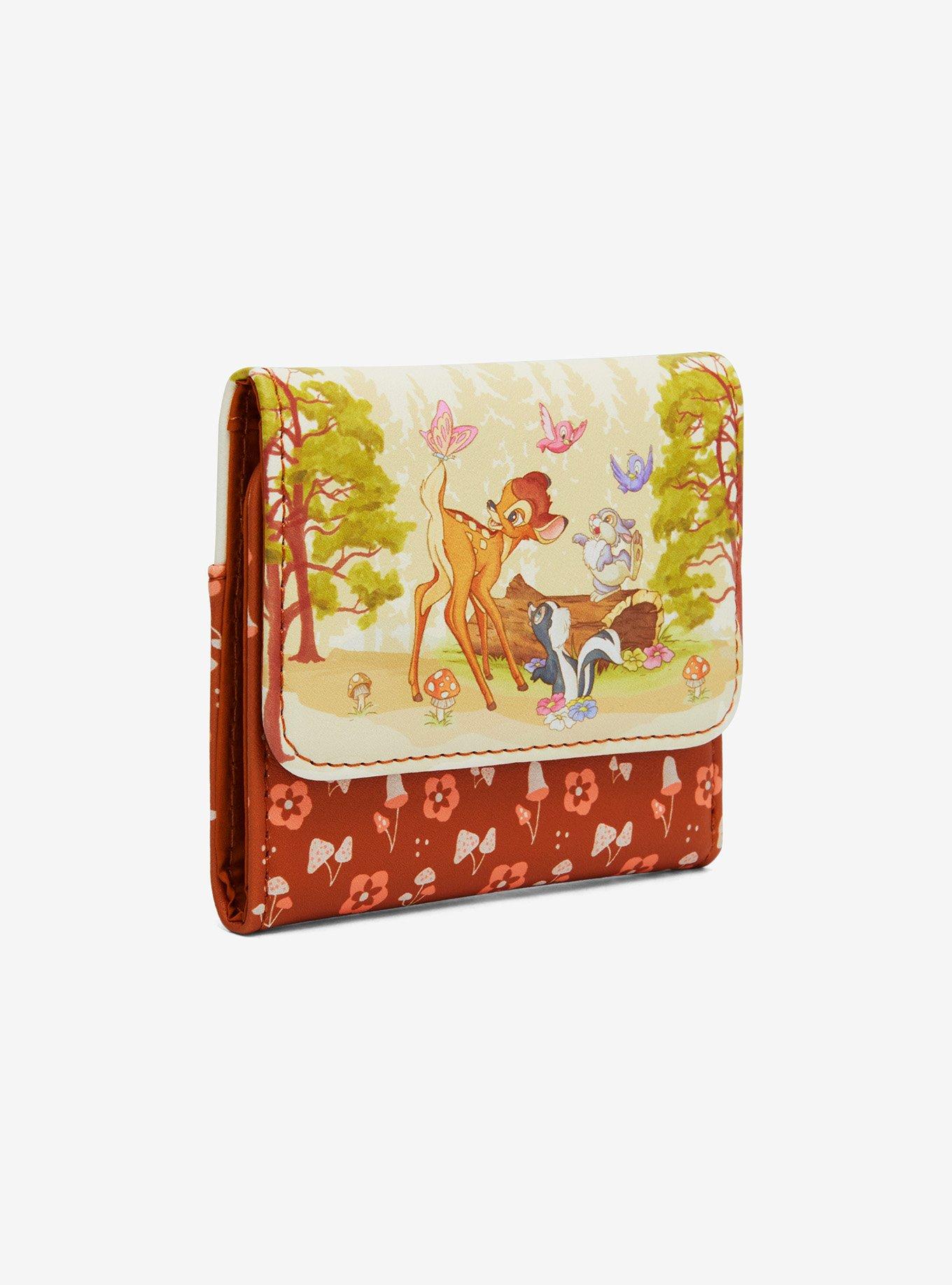 Loungefly Disney Bambi Forest Scene Mini Flap Wallet Hot Topic, , hi-res