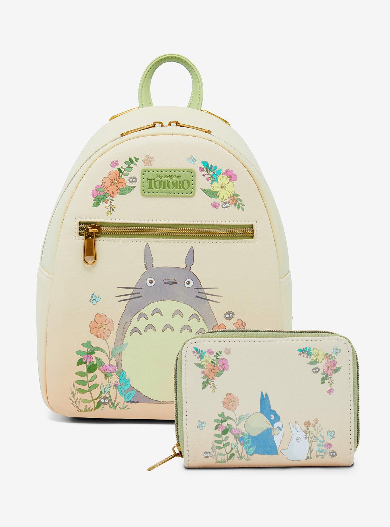 Loungefly Studio Ghibli® My Neighbor Totoro Flowers Totoros Mini Zipper Wallet