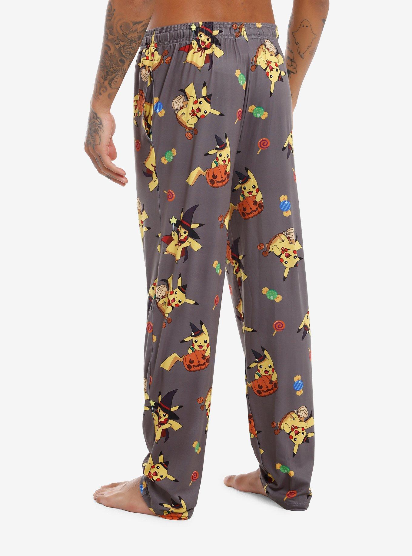 Pokemon Halloween Treats Pajama Pants, GREY, alternate