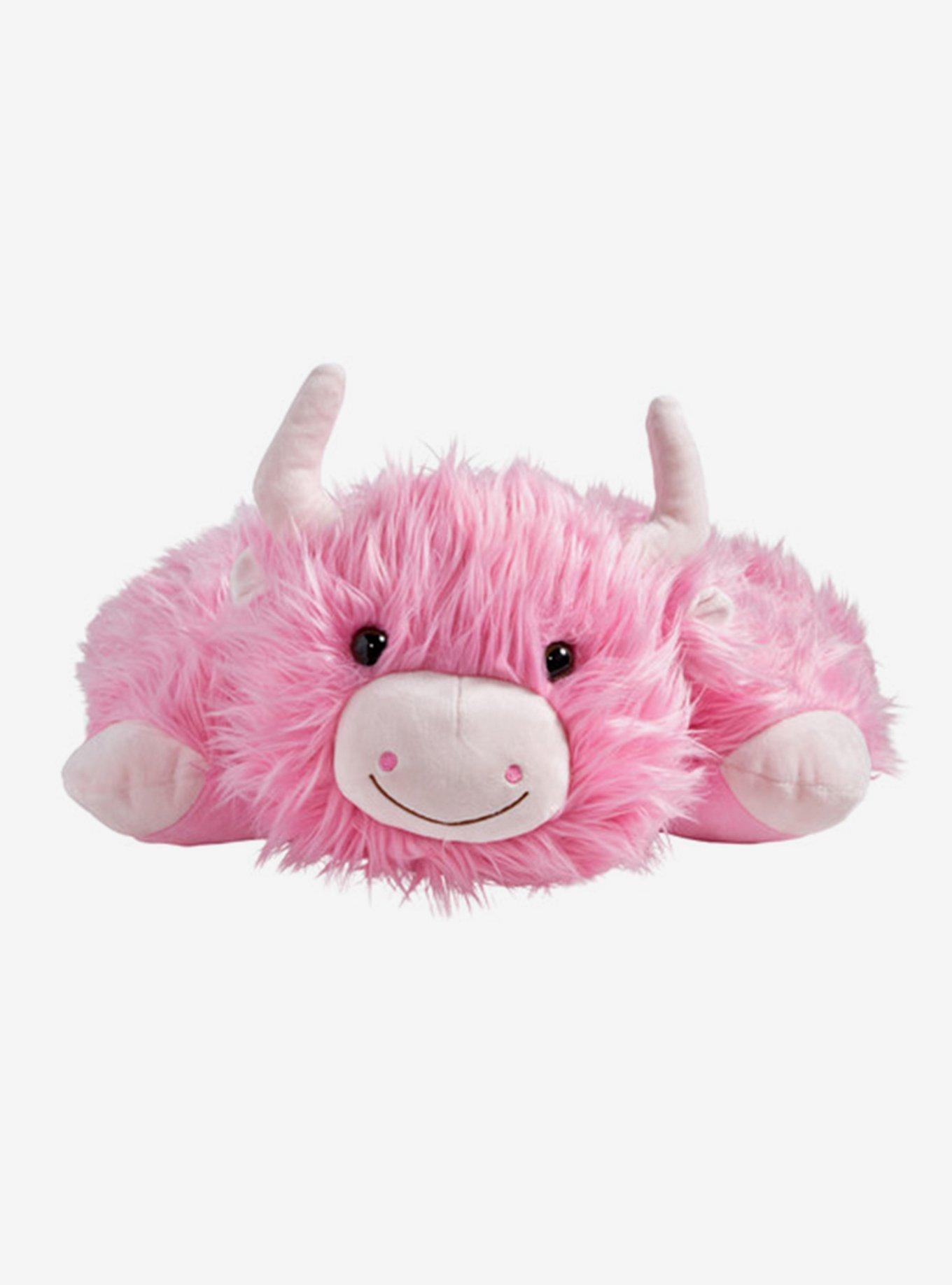 Barb The Pink Highland Cow Pillow Pet, , hi-res