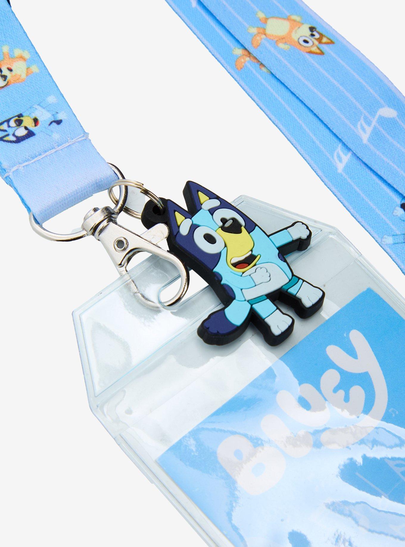 Bluey Heeler Family Music Notes Allover Print Lanyard - BoxLunch Exclusive, , alternate