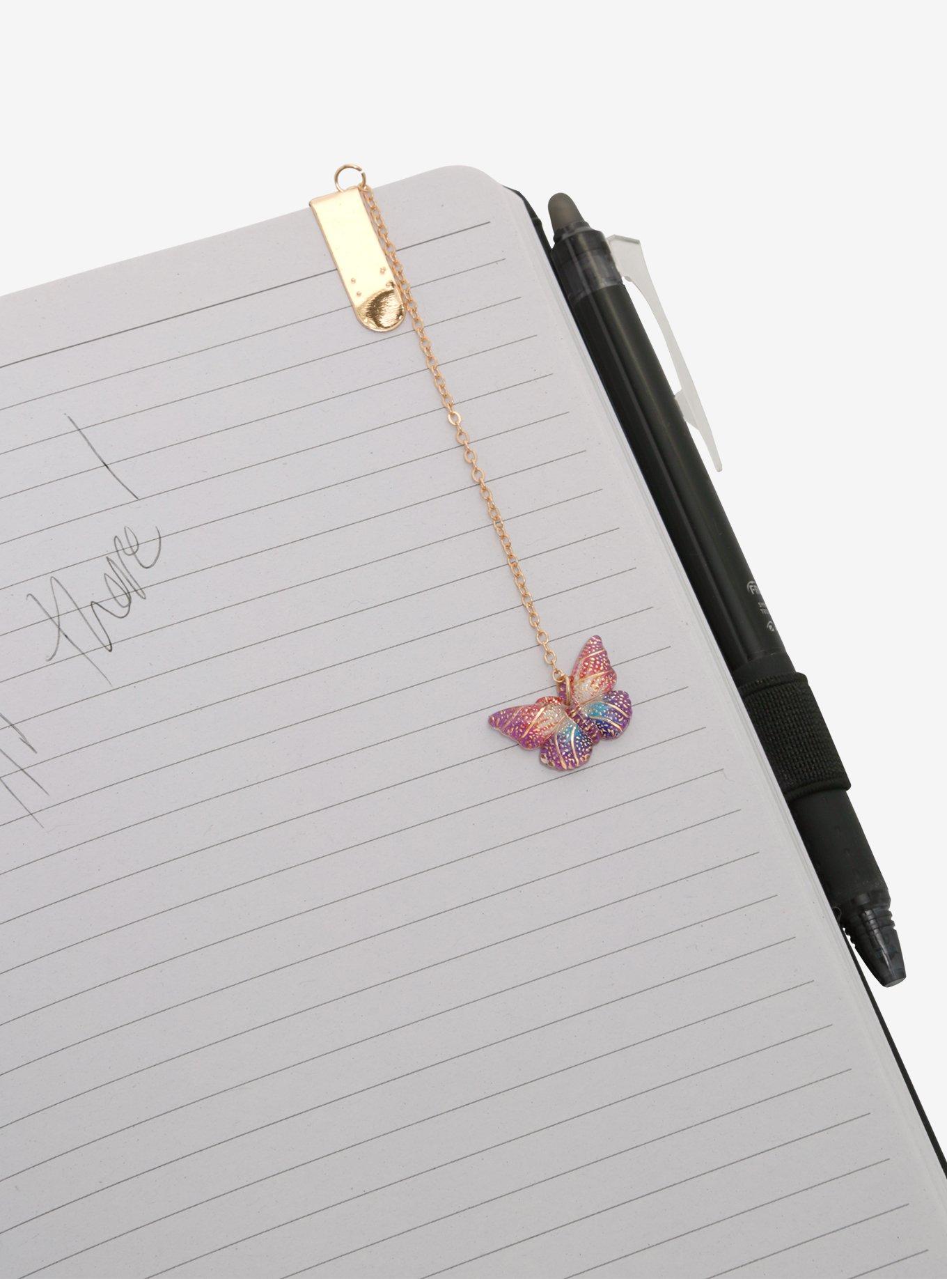 Butterfly Metal Pendant Bookmark Set, , alternate