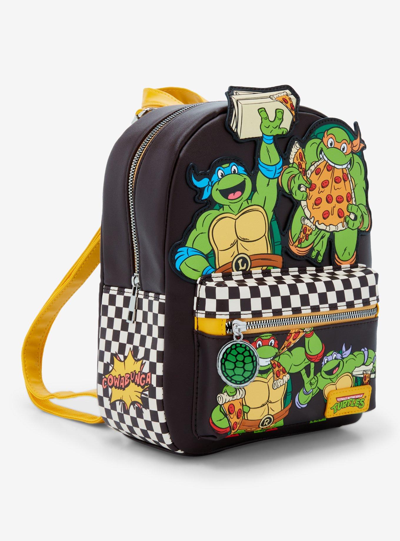 Teenage Mutant Ninja Turtles Pizza Checkered Mini Backpack, , alternate